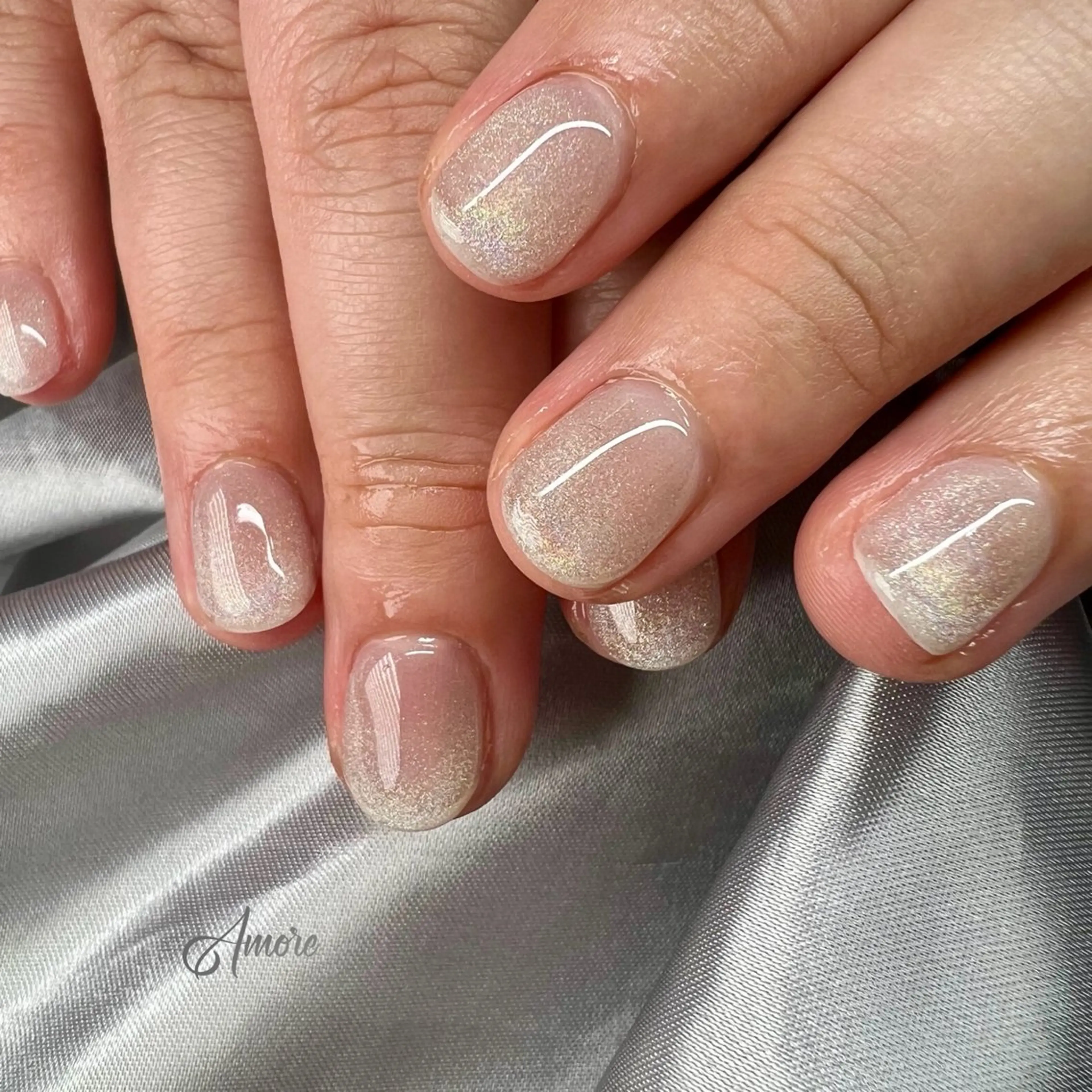 ネイル ジェルネイル キラキラネイル 韓国ネイル パラジェル 冬ネイル You kyehwaのネイルデザイン