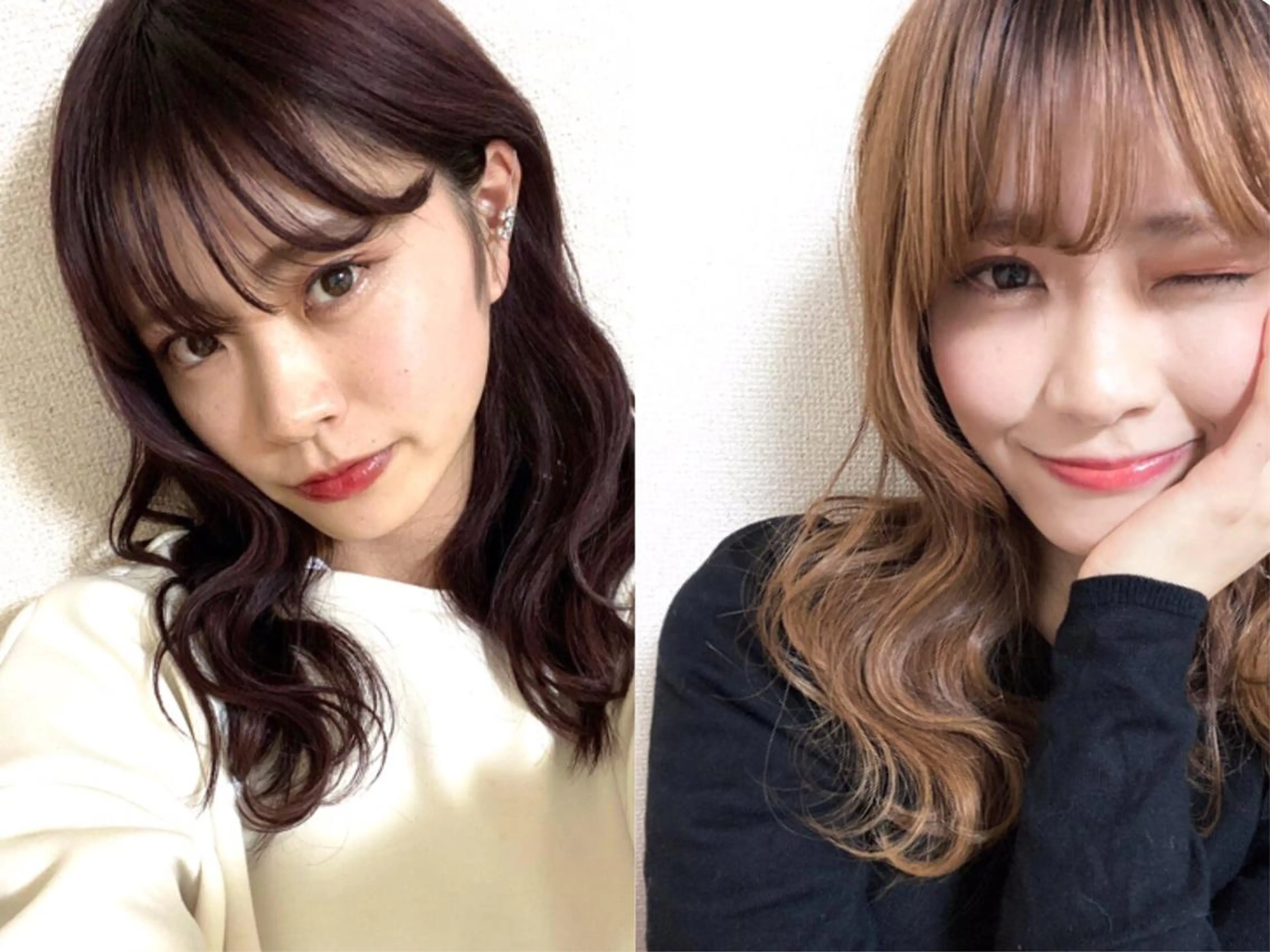 カラー ヘアアレンジ ロング エクステ LuciA\5900のヘアスタイル