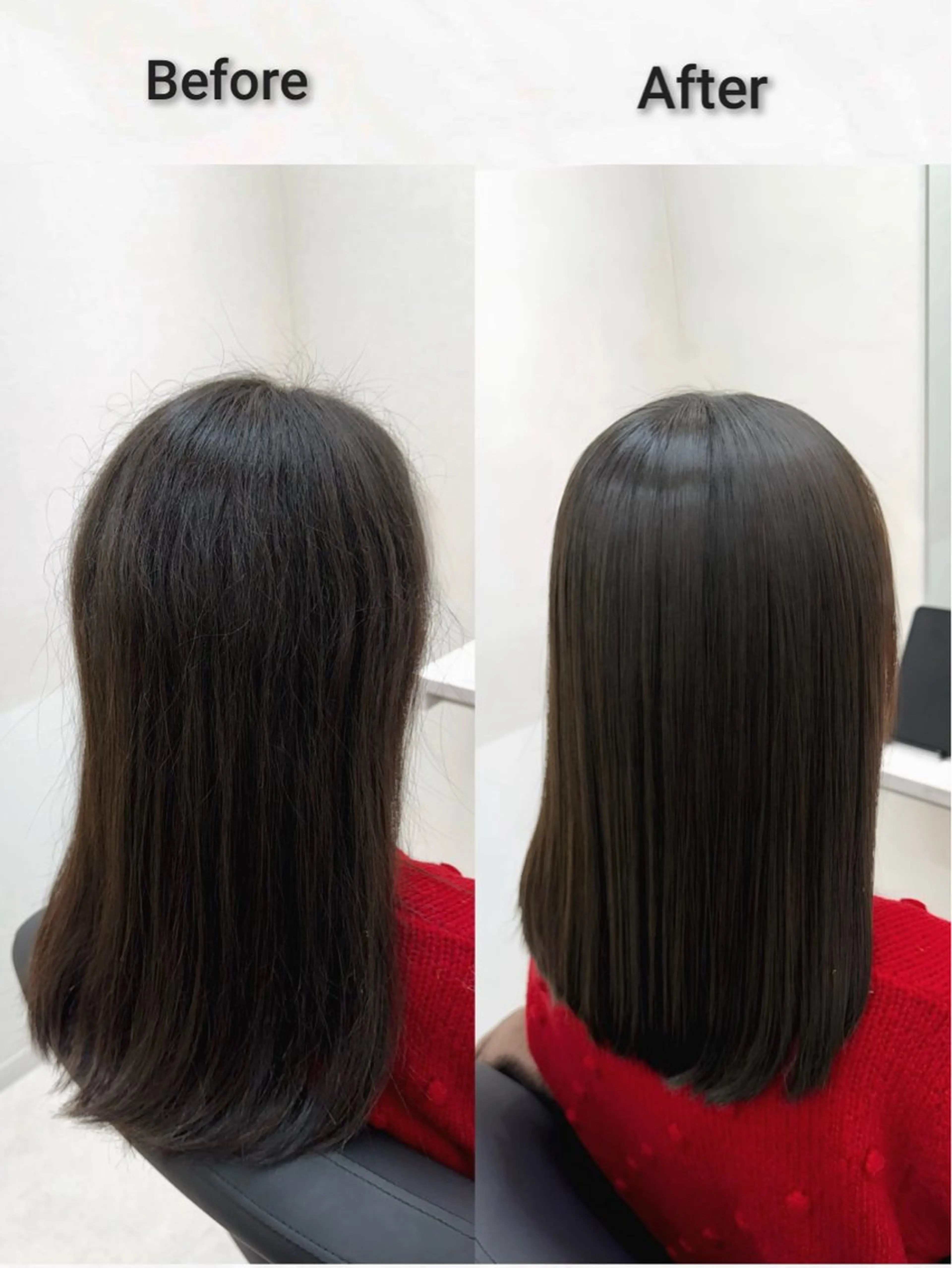 ミディアム 顔周りカット 髪質改善 似合わせカット 小顔カット 縮毛矯正 カット 縮毛矯正 トリートメント 三宮/艶髪カラー /縮毛矯正/北條弘樹のヘアスタイル