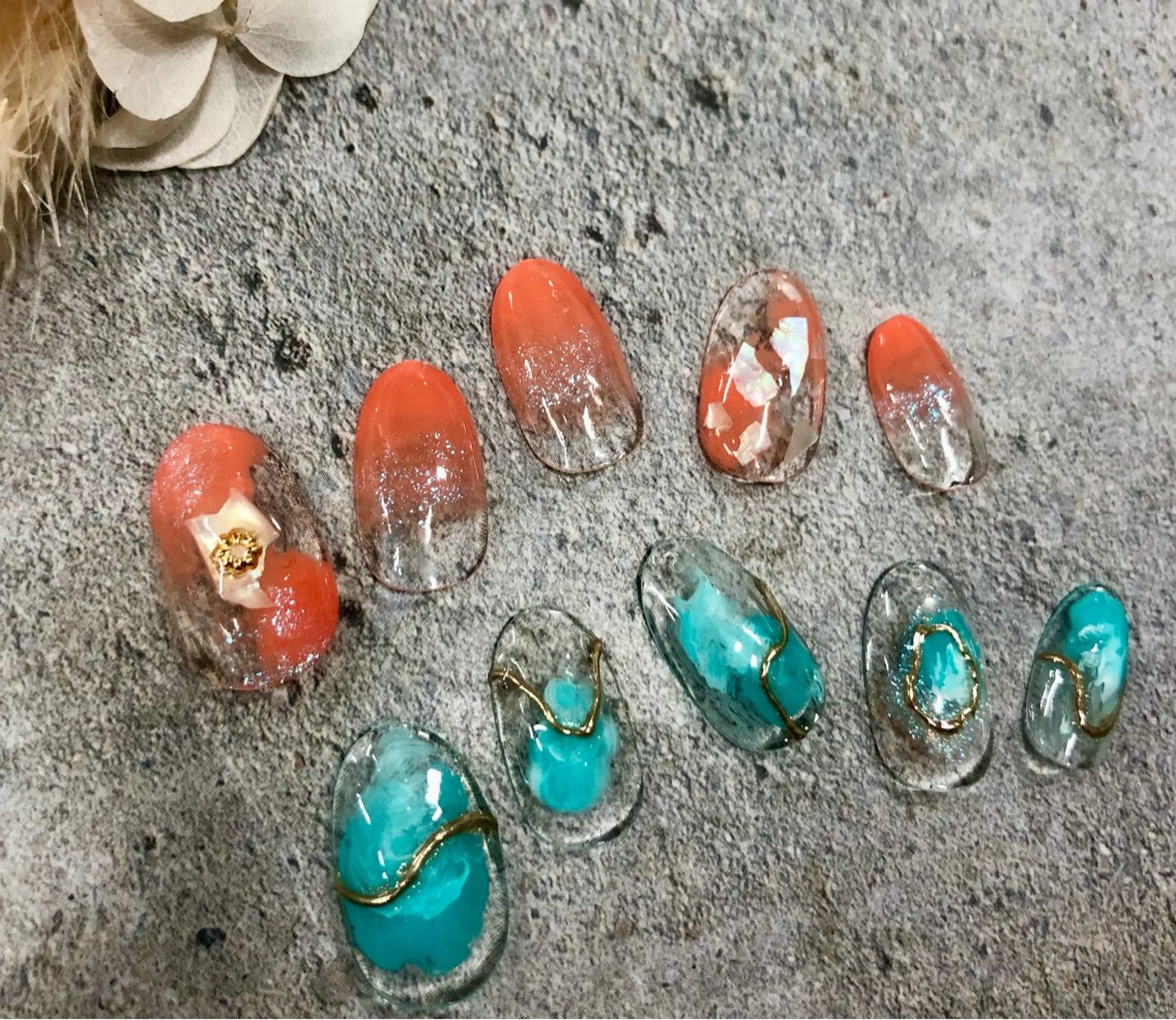 ネイル クリアネイル ニュアンスネイル STELLA川口店 yamazakiのネイルデザイン