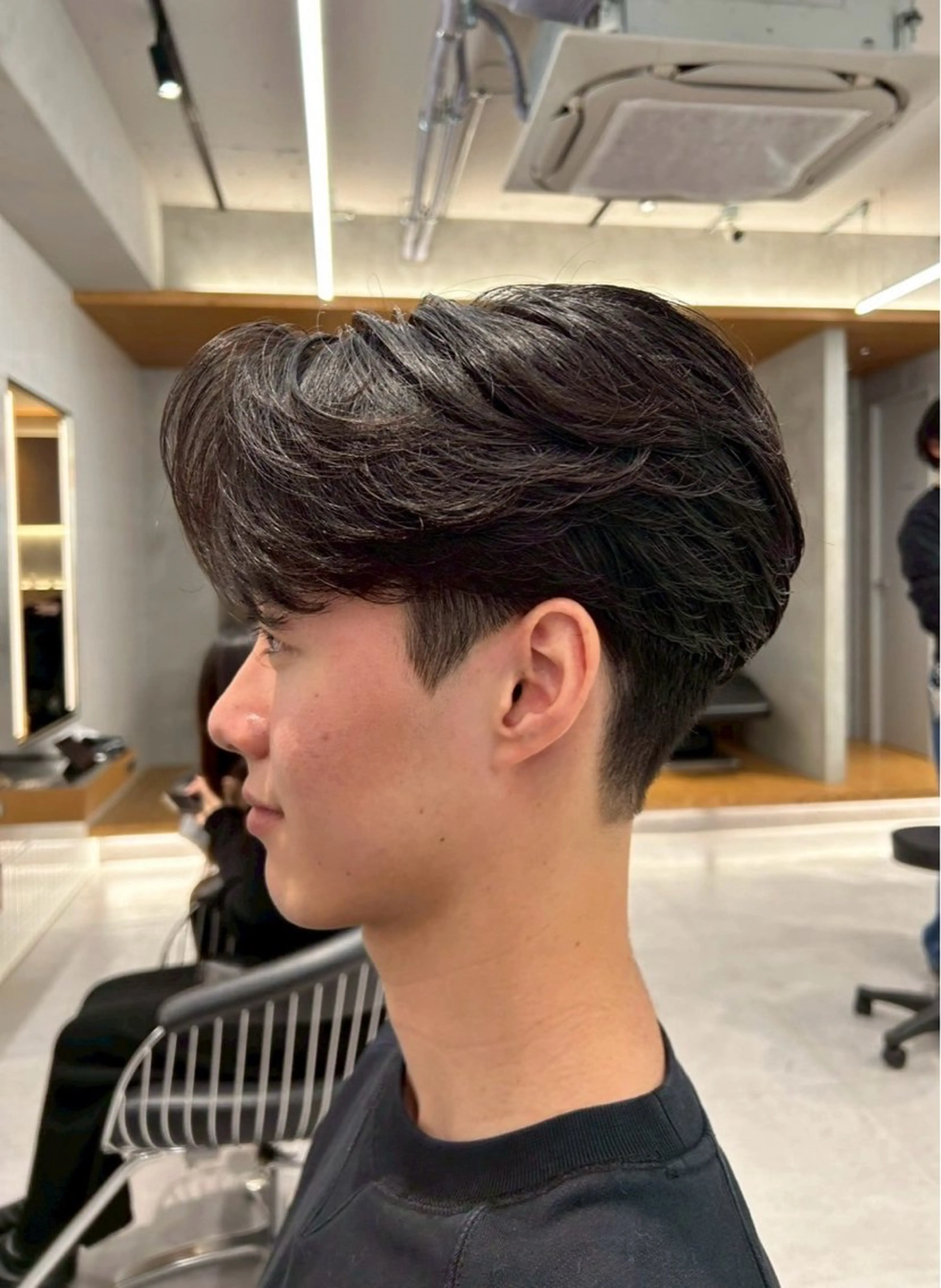 パーマ メンズ メンズパーマ カット パーマ トリートメント ヘアセット 表参道/センター パート/SOTAのヘアスタイル