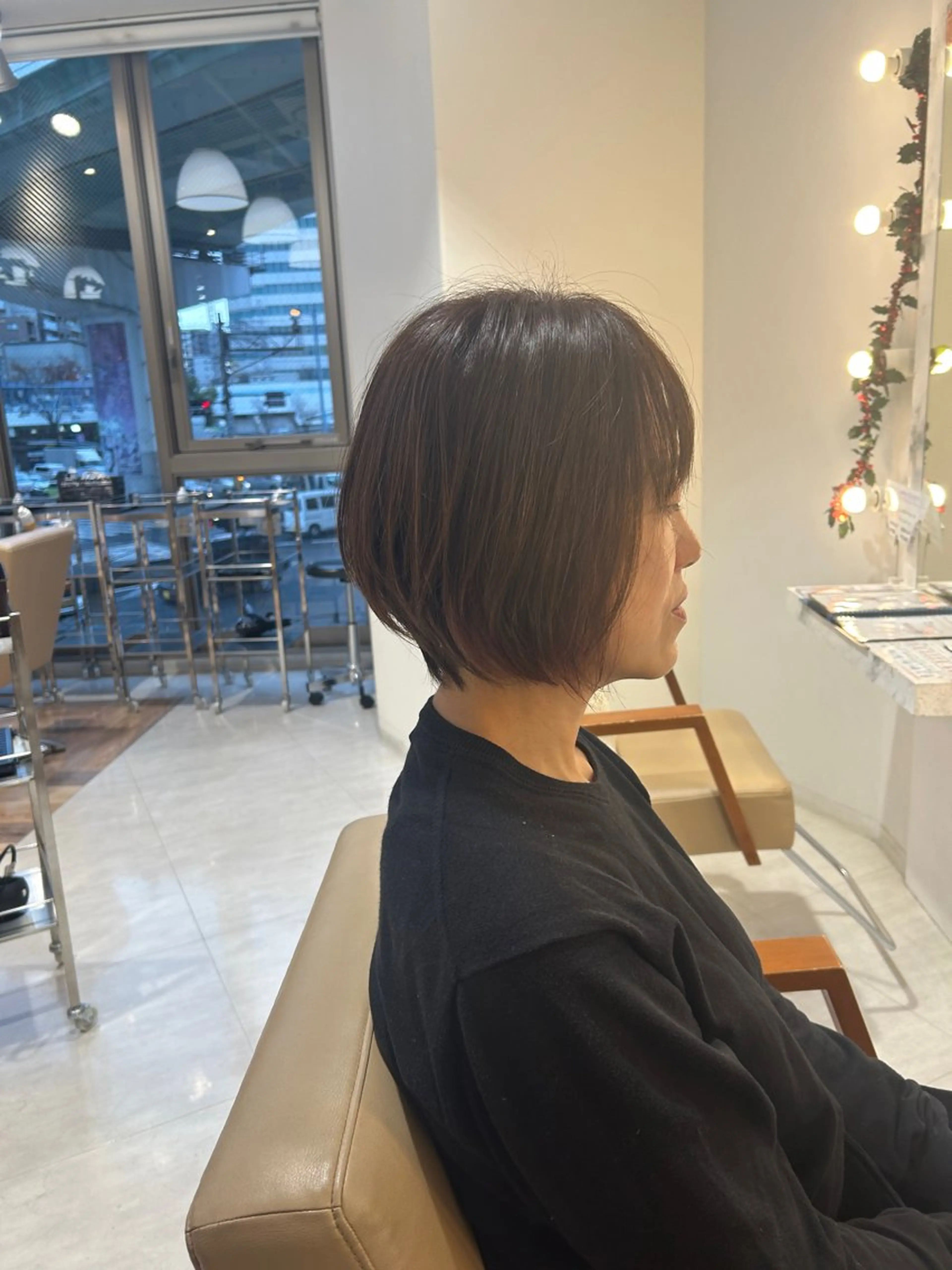 ショート カラー ショートボブ ボブ ショートヘア ヘアーメイクウィル野田阪神店所属・Yuu/レイヤー/ ハイライト/髪質改善のヘアスタイル