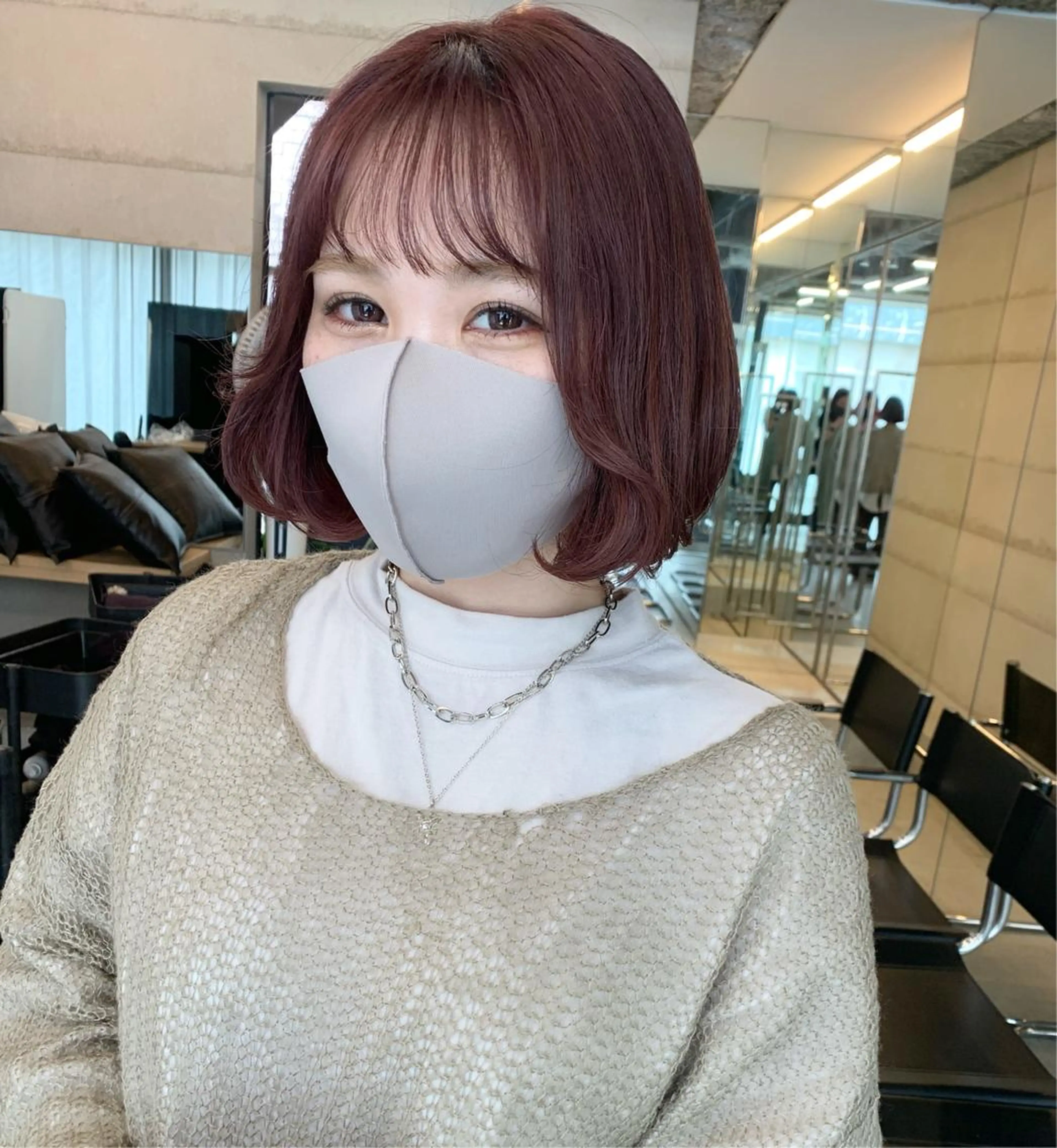 ショート カラー カット ヘアカラー トリートメント 透明感/オリーブ/ グレージュ/YUKAのヘアスタイル