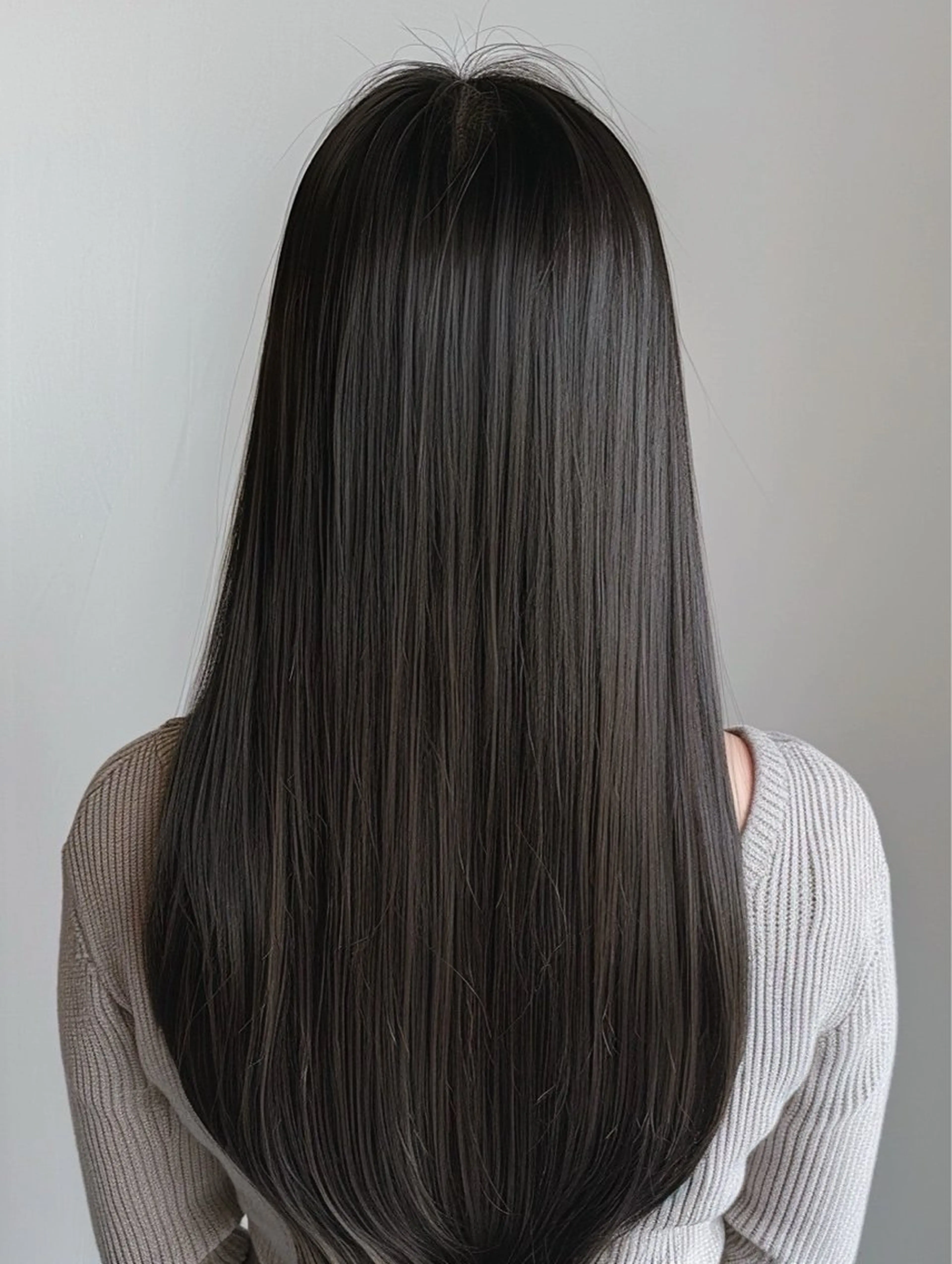 ロング カット 縮毛矯正 トリートメント レイヤー×顔周 り×髪質改善/MIUのヘアスタイル