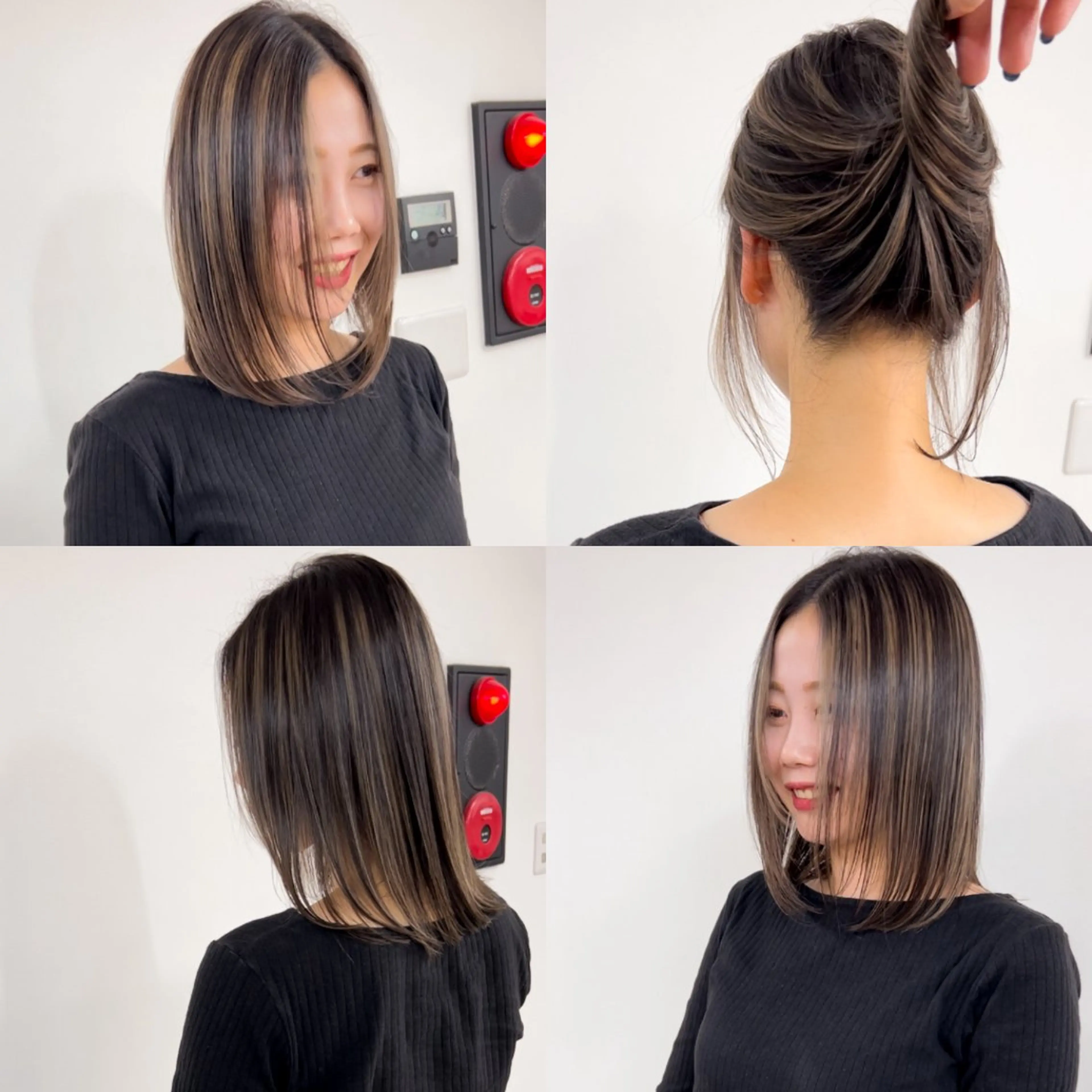 ショート カラー ハイライトカラー ハイライト ヘアカラー トリートメント 🥇近藤 恭輔🥇 Recharme新保のヘアスタイル