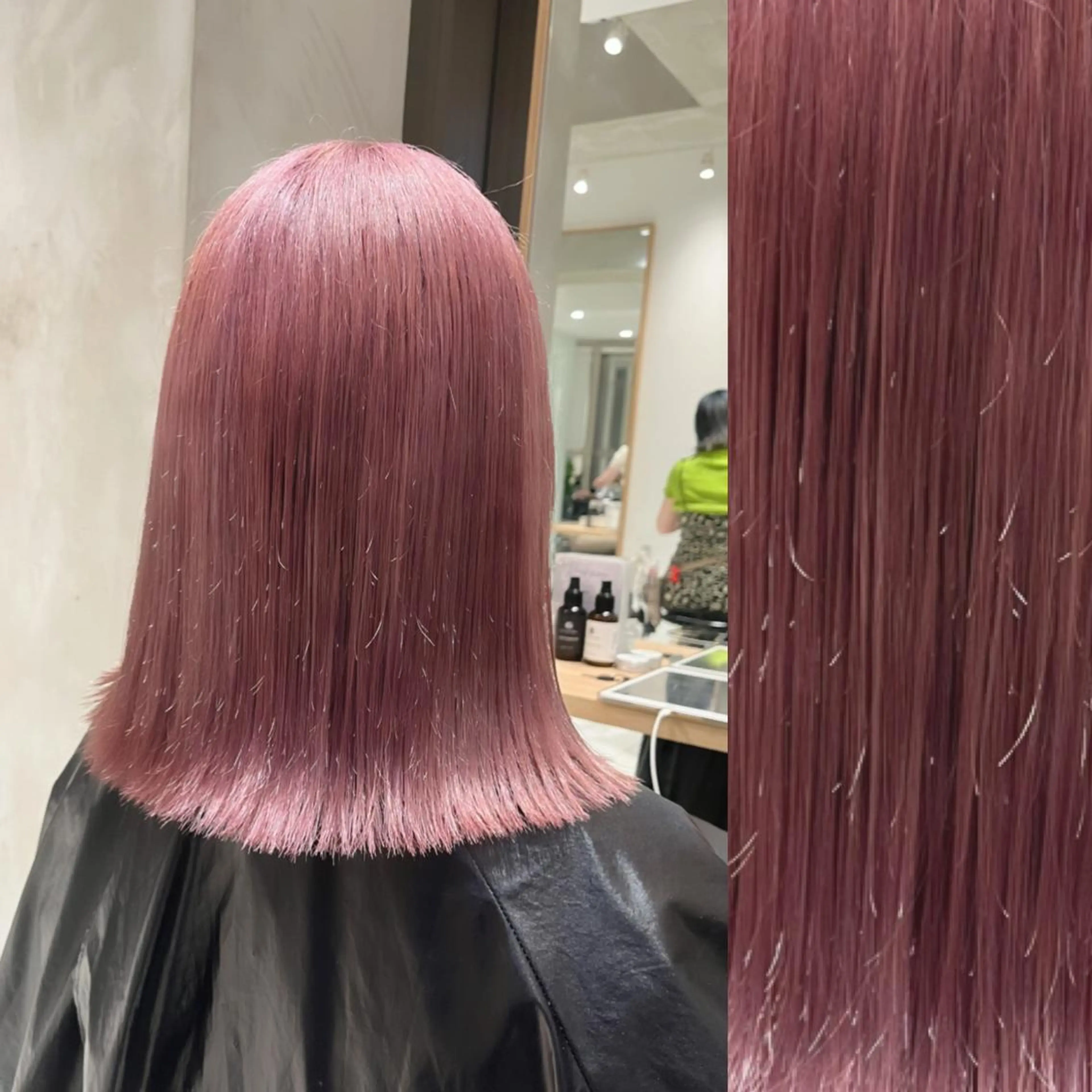 ミディアム カラー ヘアアレンジ ベージュカラー ブリーチ ブラウンカラー ケアブリーチ カシス stylist ◎RUKI.のヘアスタイル