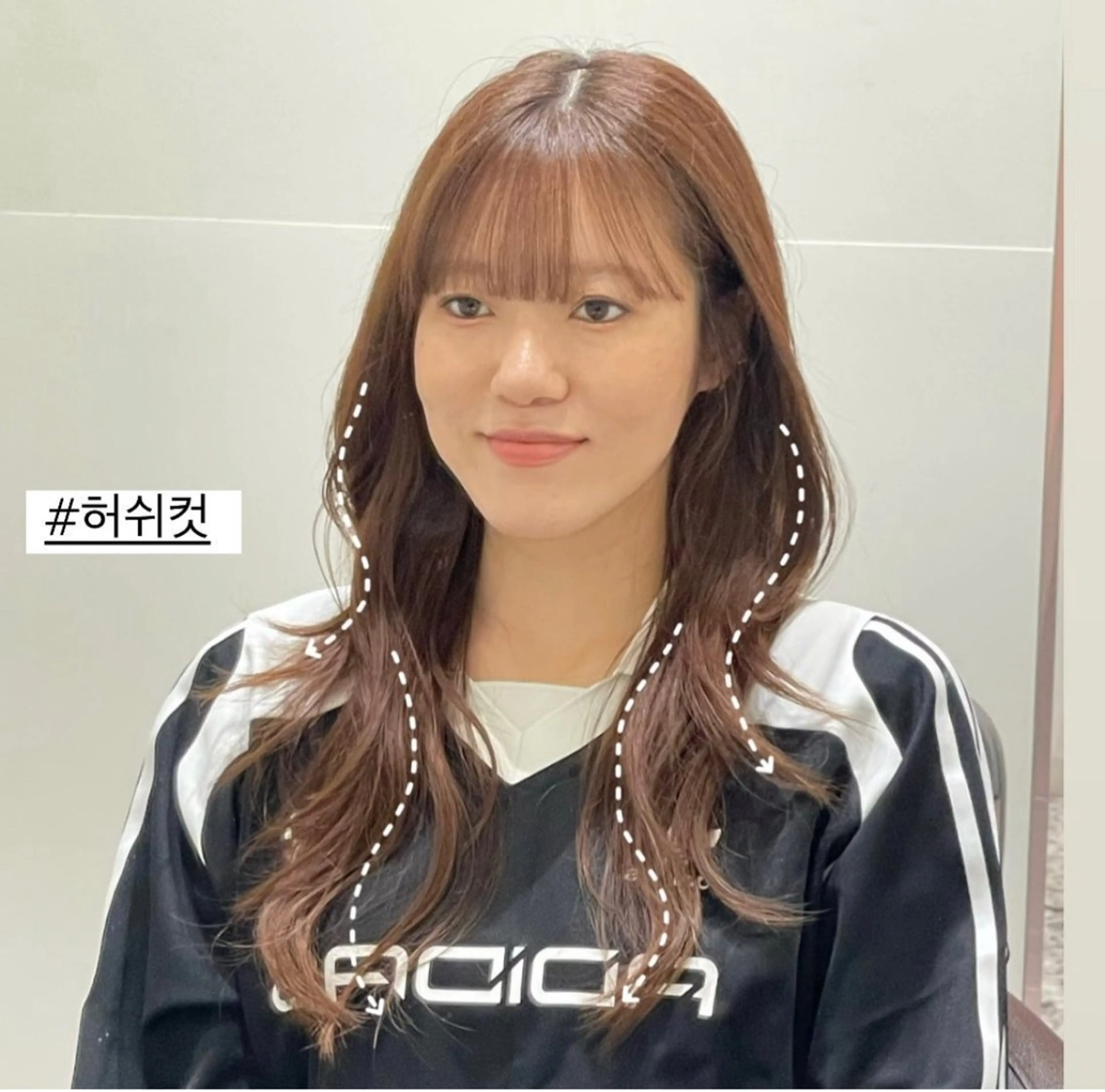 ロング 姫カット 韓国風ヘア レイヤーカット カット ヘアカラー トリートメント ❤︎︎韓国ヘア❤︎︎ 𝑺𝒉𝒊𝒉𝒐のヘアスタイル