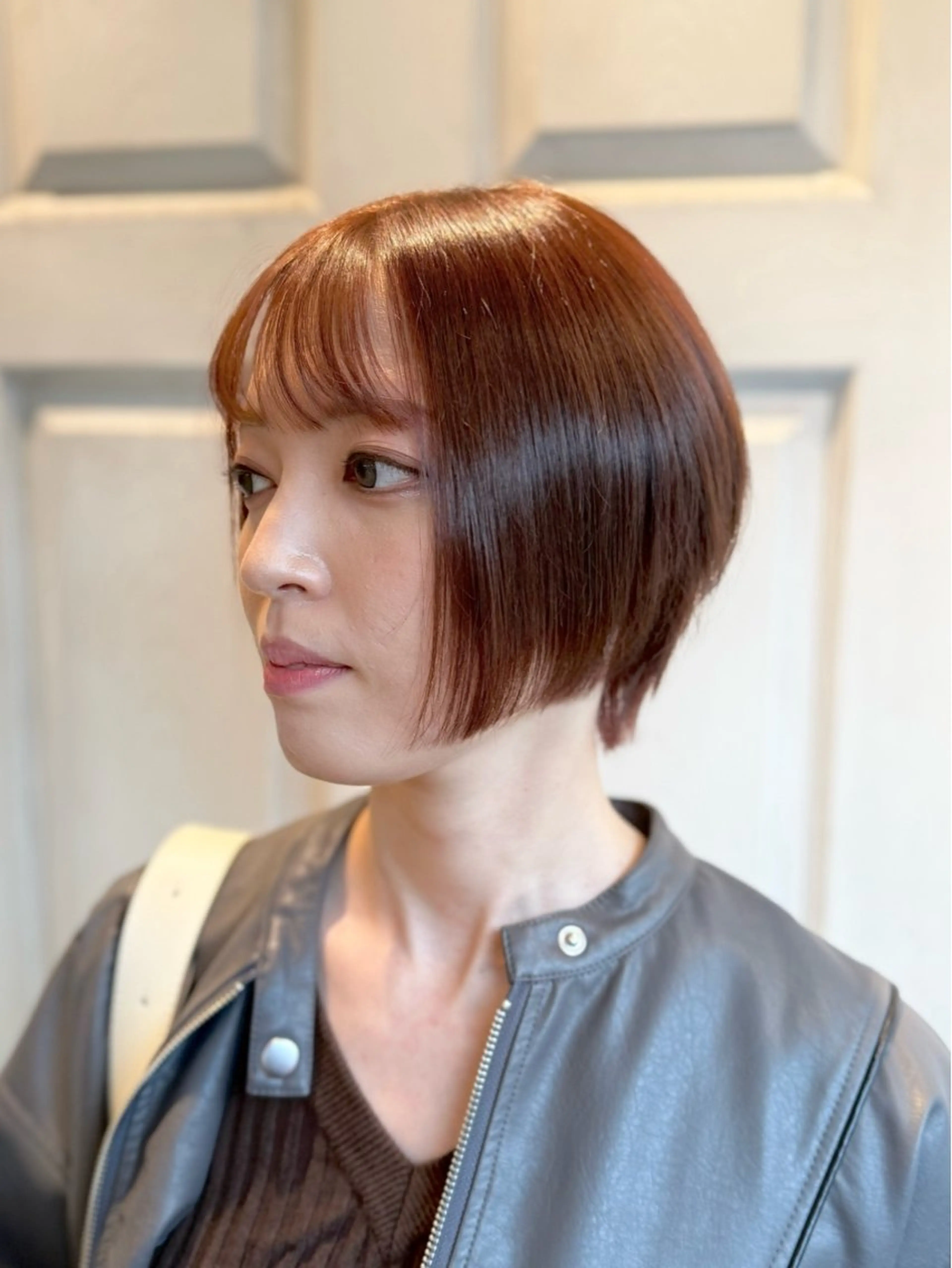 ショート レッドブラウン ショートヘア カット ヘアカラー 🫧サカモトレナ🫧 新宿三丁目のヘアスタイル