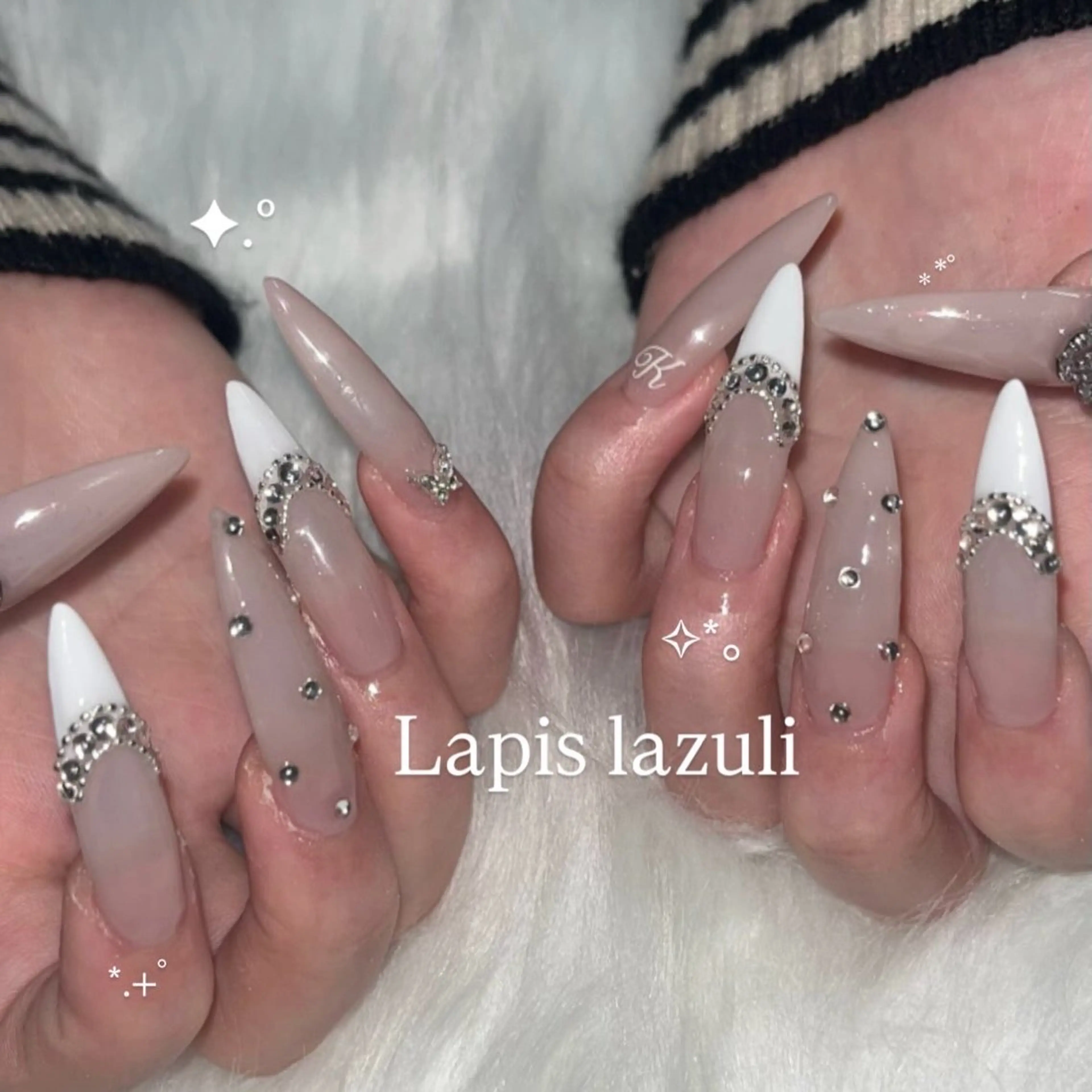 ネイル ハンドネイル YURINA ⋆꙳𝜗𝜚꙳.*‬のネイルデザイン