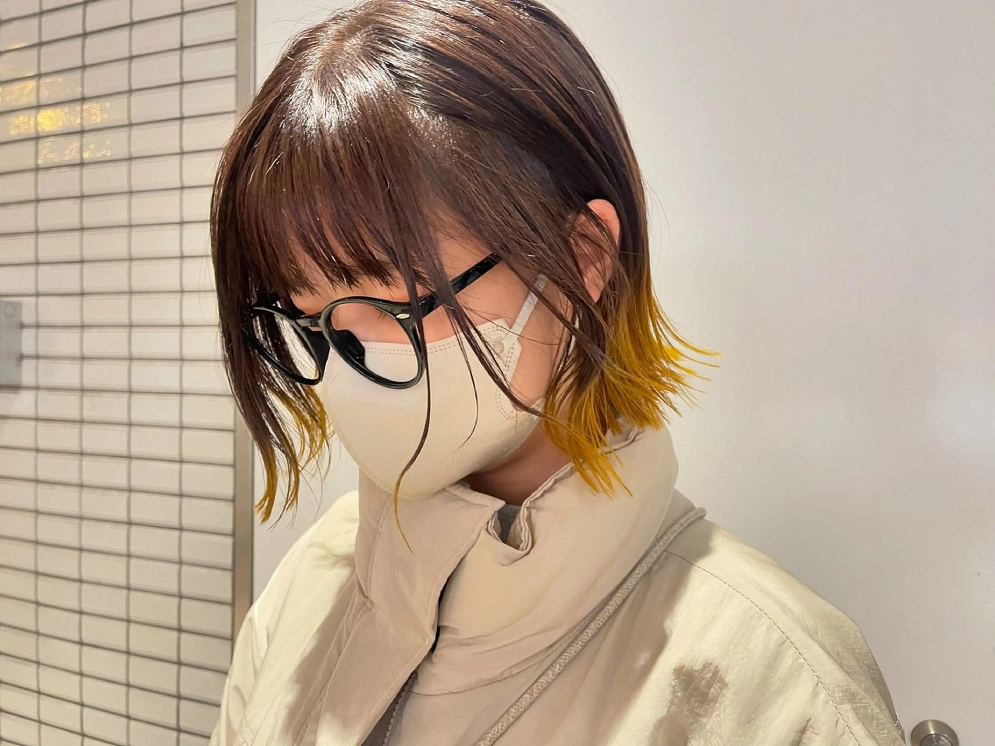 ミディアム 中東 真子のヘアスタイル