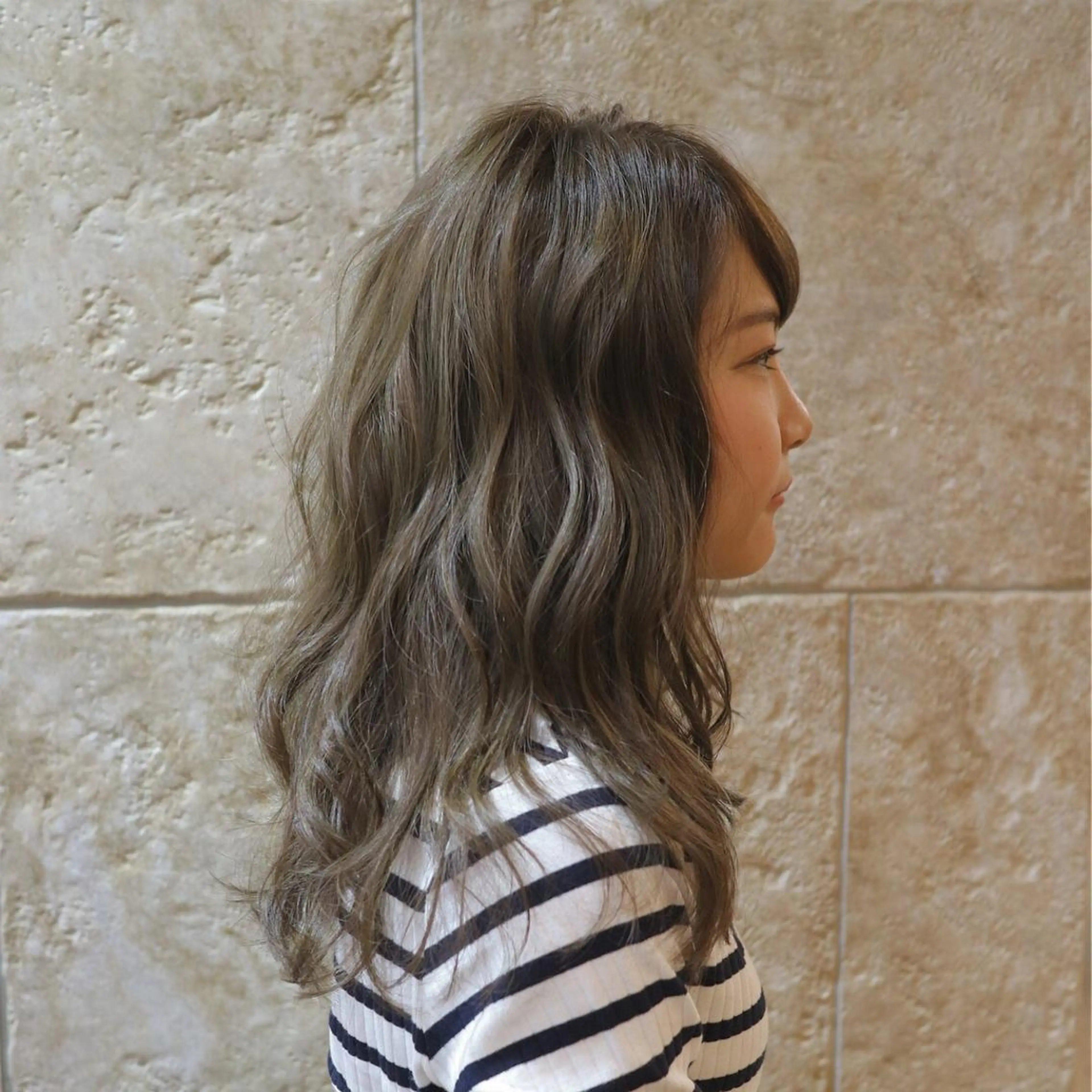 ロング カラー パーマ 斉藤 貴也のヘアスタイル