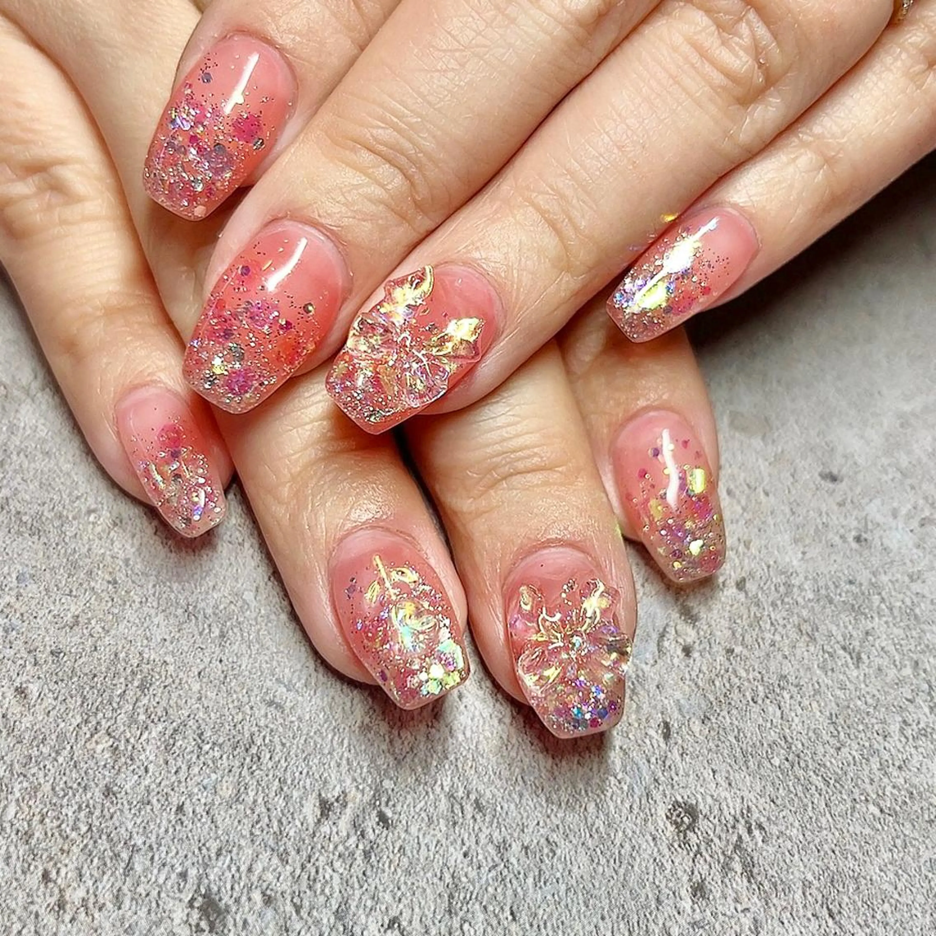 ネイル ジェルネイル ハードジェル スカルプネイル しば まなみのネイルデザイン