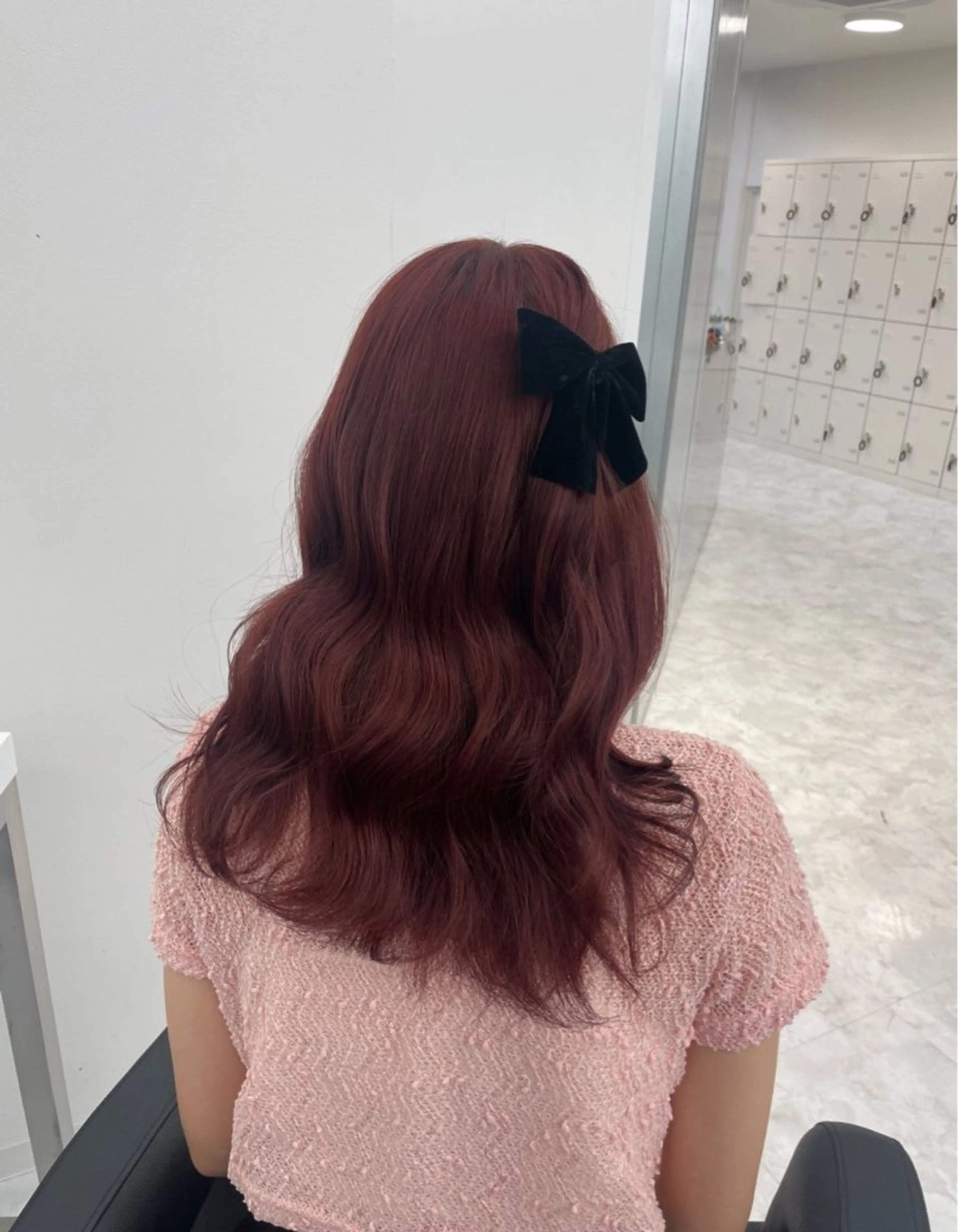 ロング 韓国ヘア/ブリーチ無 しWカラー/オリーブのヘアスタイル