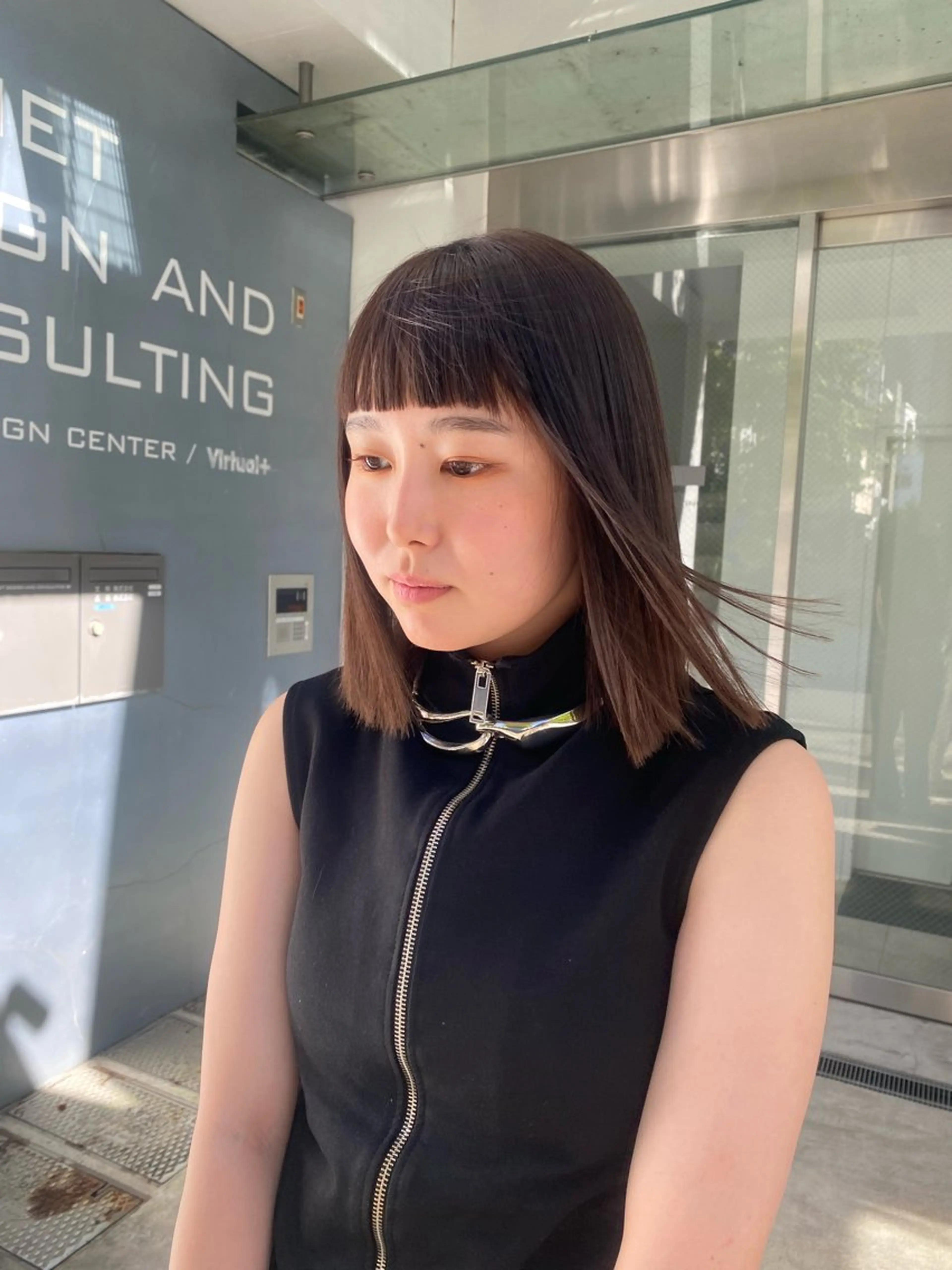 セミロング カラー 縮毛矯正 カット 縮毛矯正 トリートメント ヘッドスパ 艶カラー 🤍🫧/makoのヘアスタイル