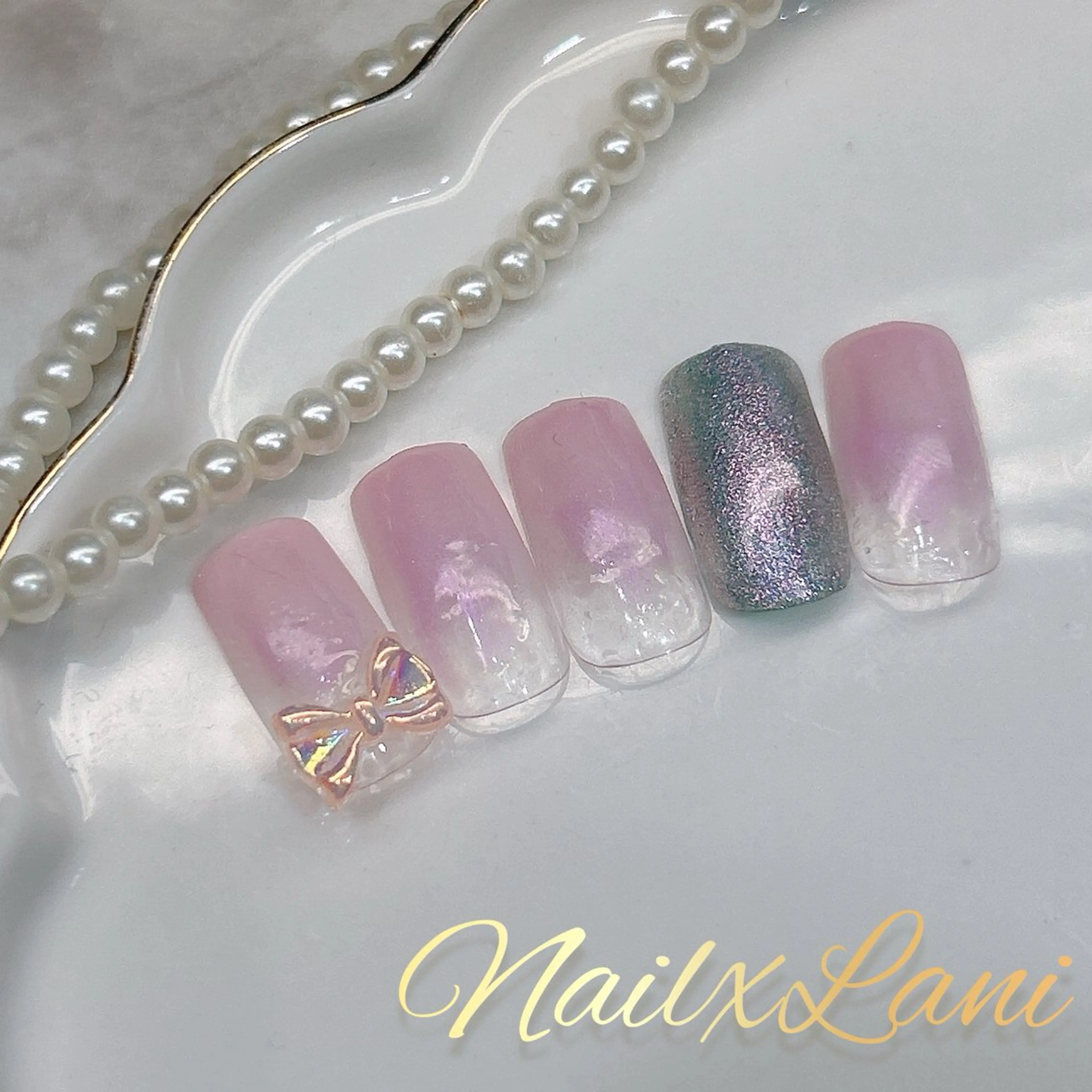 ネイル フットネイル ジェルネイル マグネットネイル パラジェル 練馬駅近ネイルラニ 不細工爪90分で美爪のネイルデザイン