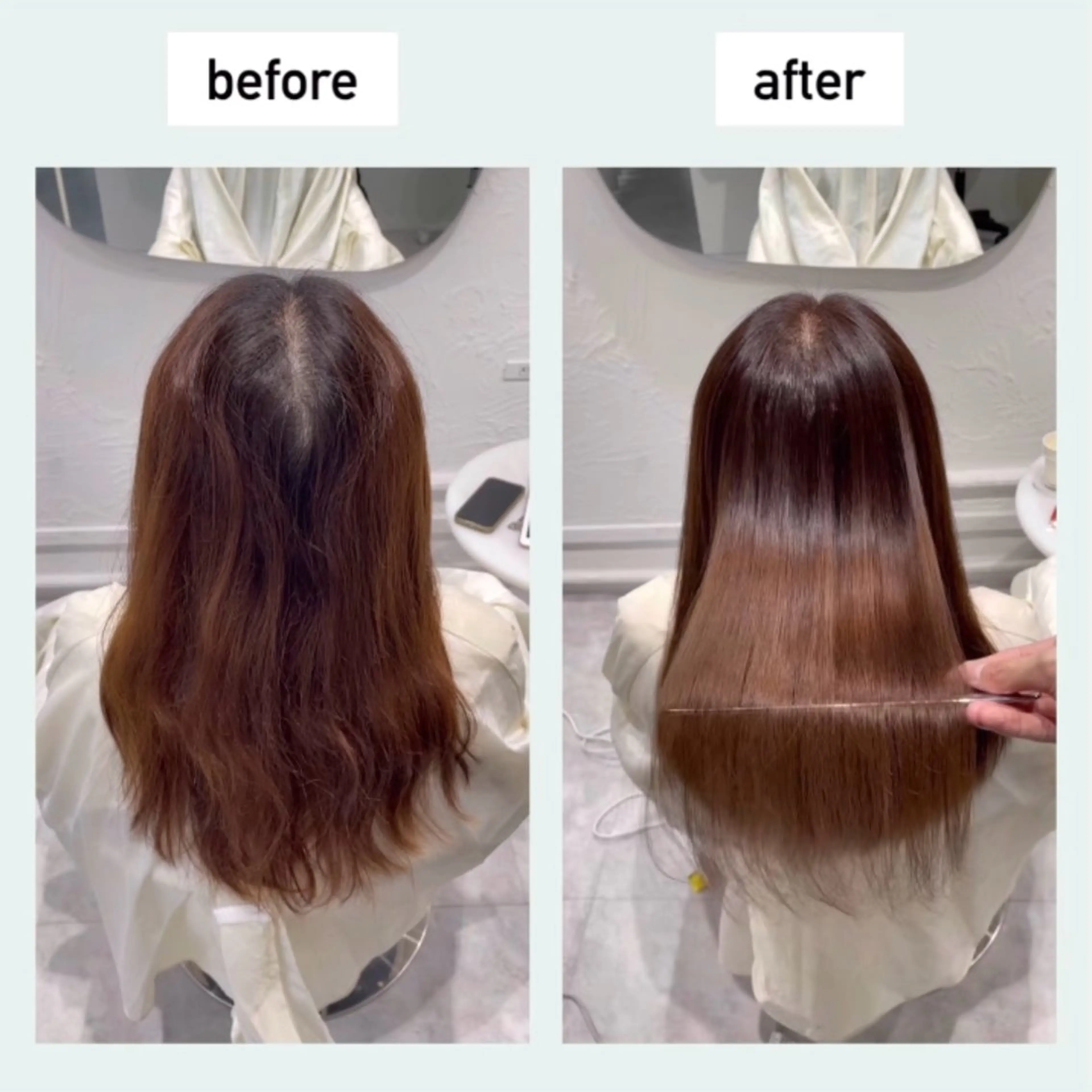 【ミニモ学割】カラー+縮毛矯正+カット+炭酸泉+TRの写真