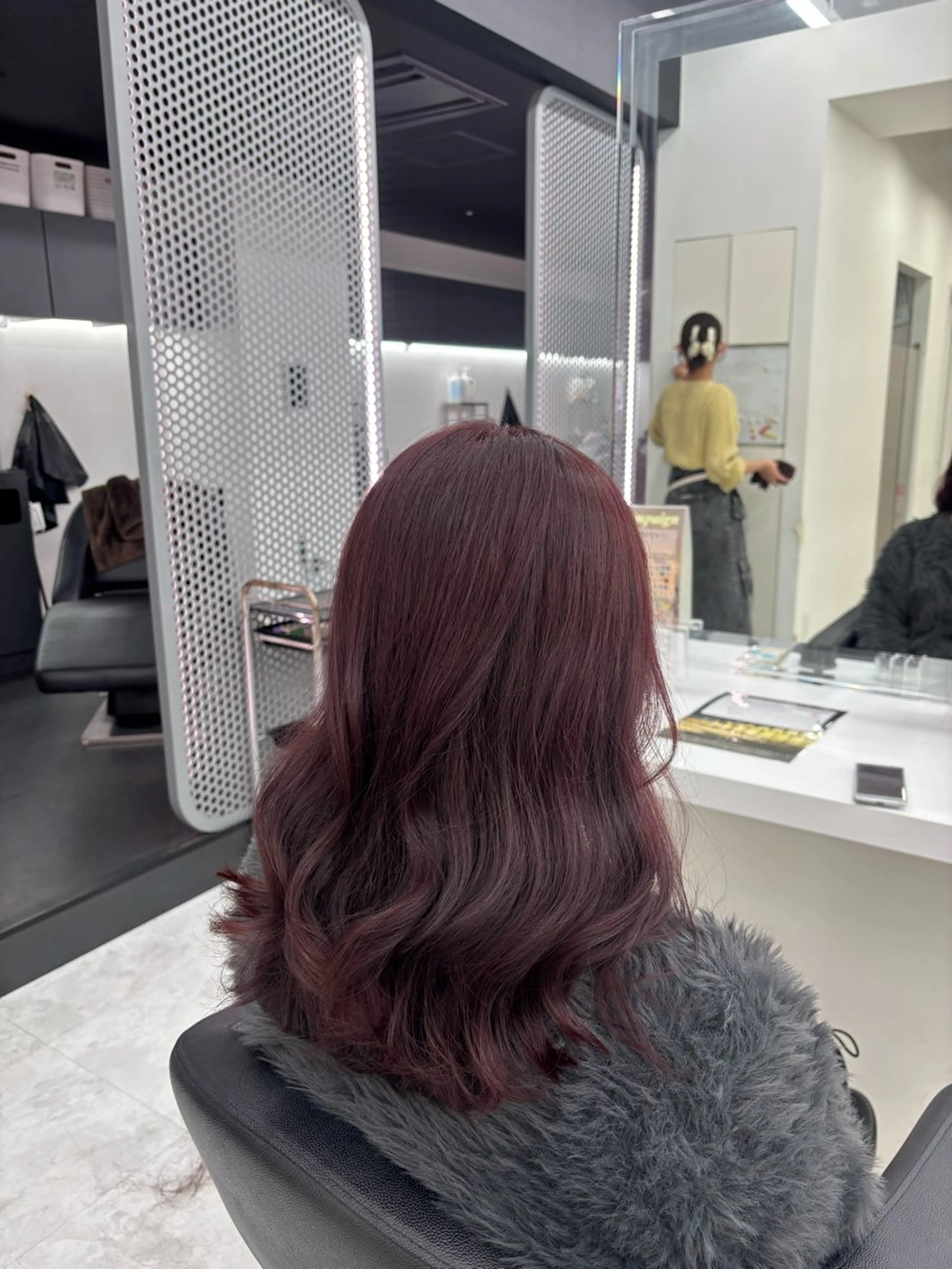 カラー ヘアカラー かわいい艶髪🤍 れいな🤍のヘアスタイル