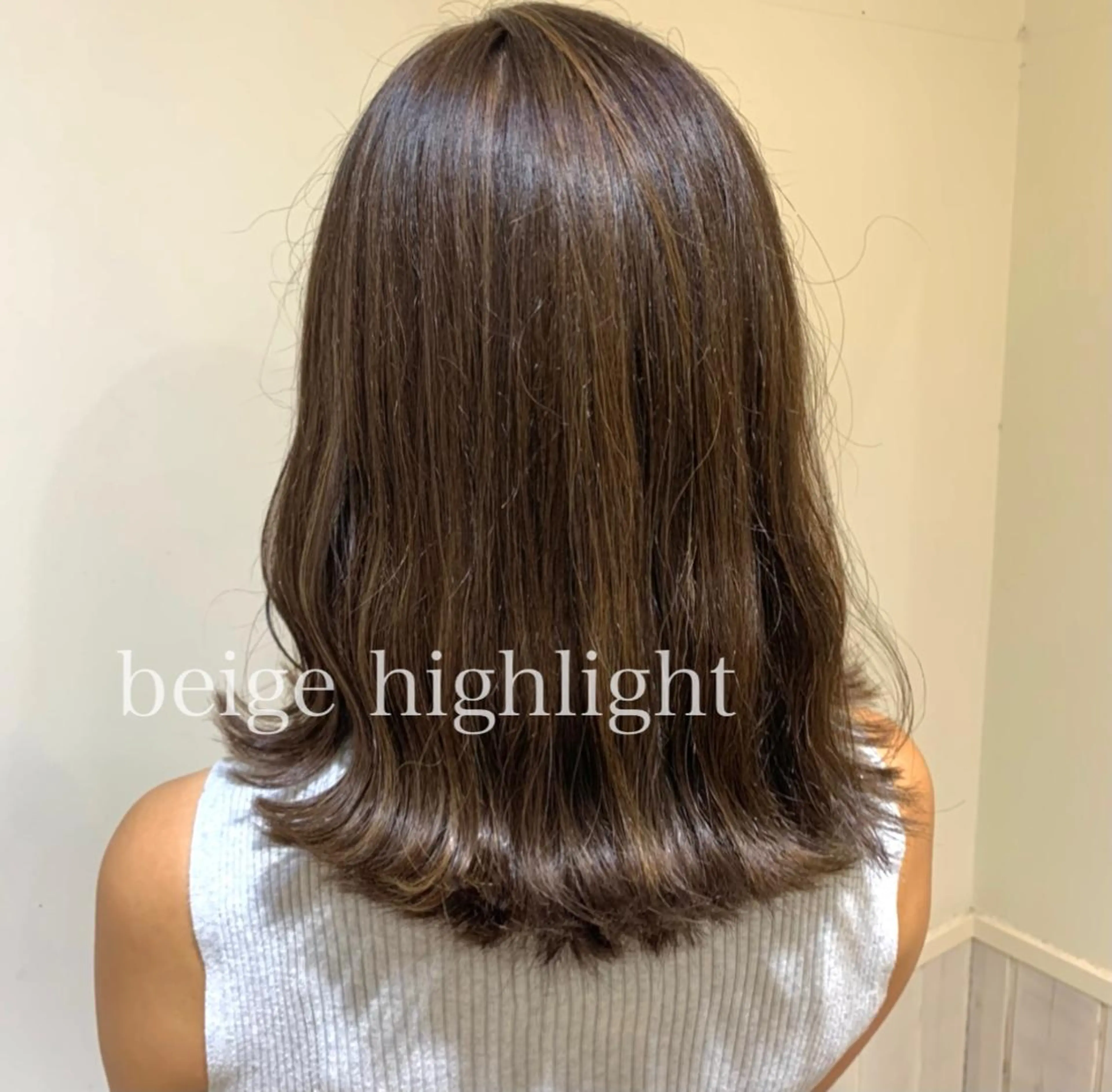 セミロング カラー カット ヘアカラー ボブ/美髪矯正 /佐藤　奈巳のヘアスタイル