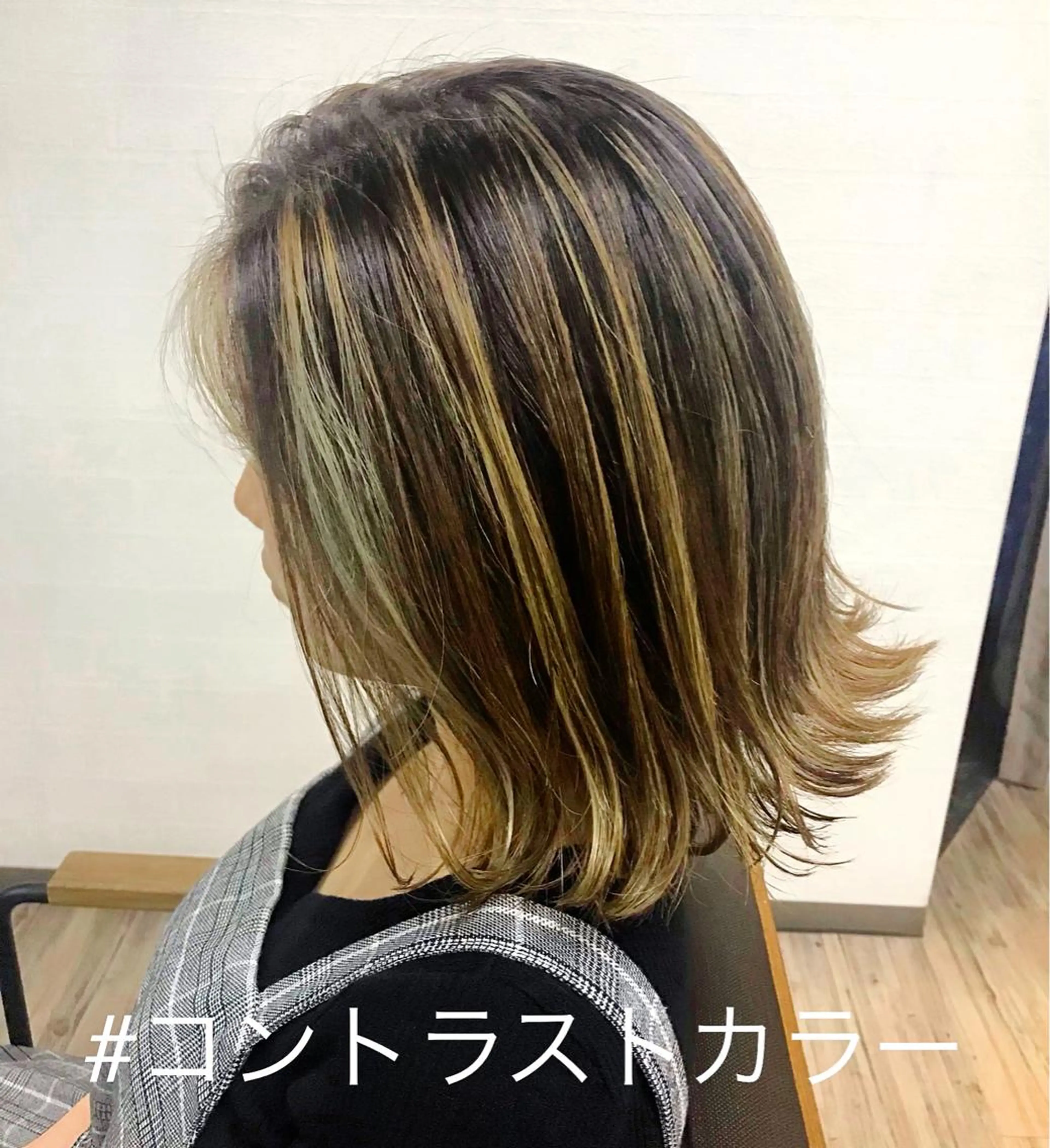 ミディアム カラー 村上 貴徳のヘアスタイル