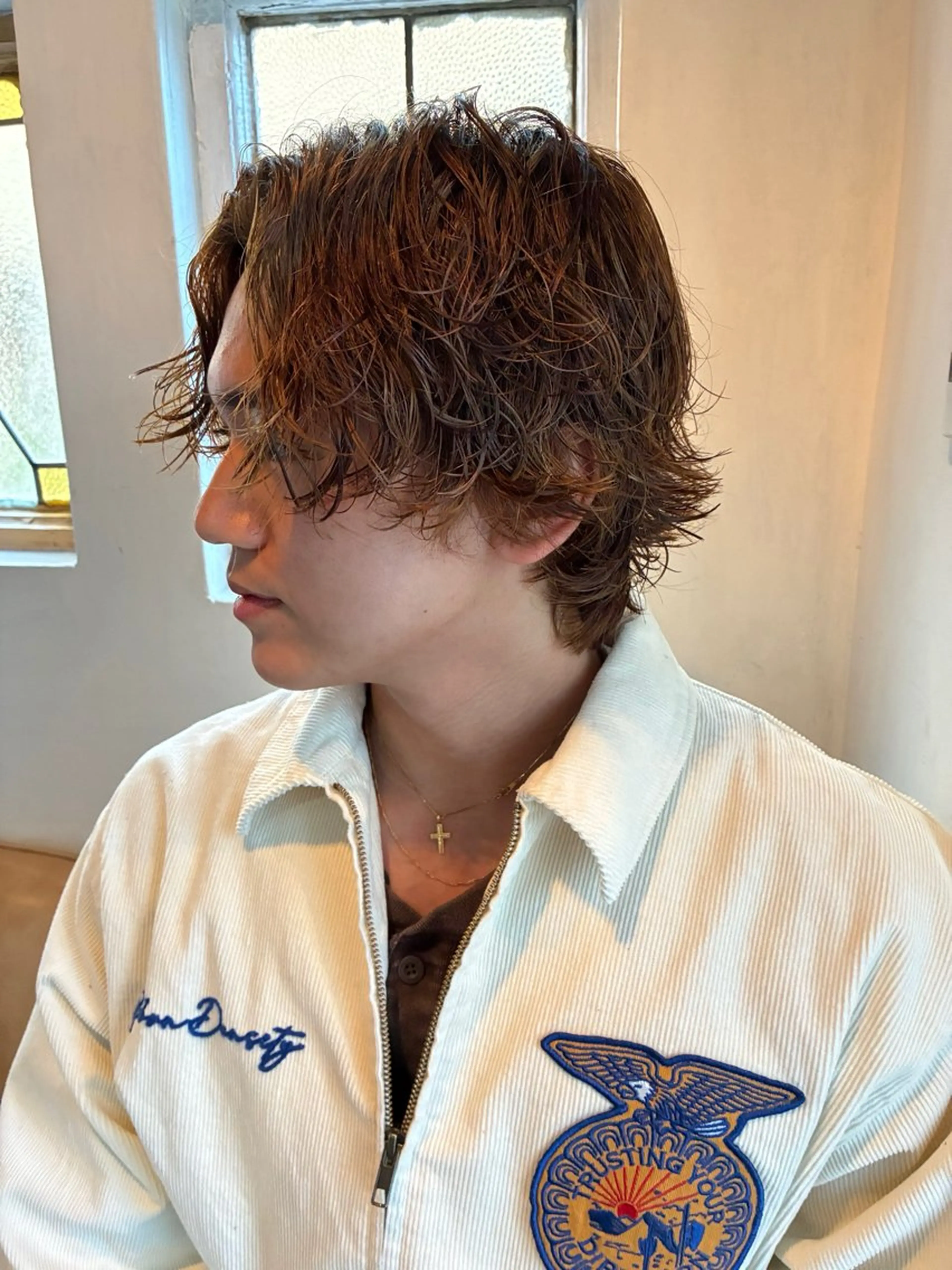 ショート カラー メンズ 坂入 美帆のヘアスタイル