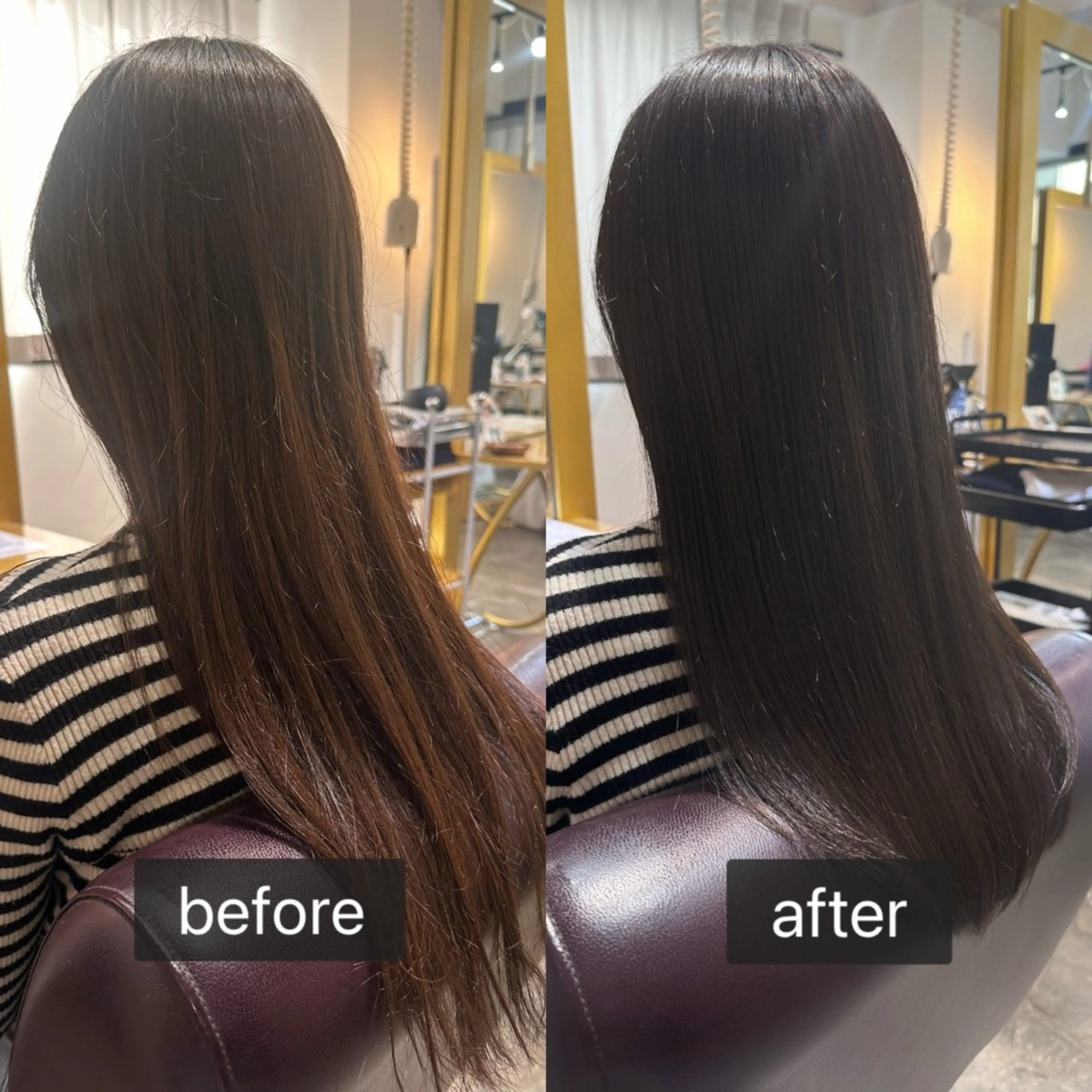 ロング カラー グレージュ カット ヘアカラー トリートメント 艶感カラー/レイヤー 💖心斎橋/Sakiのヘアスタイル