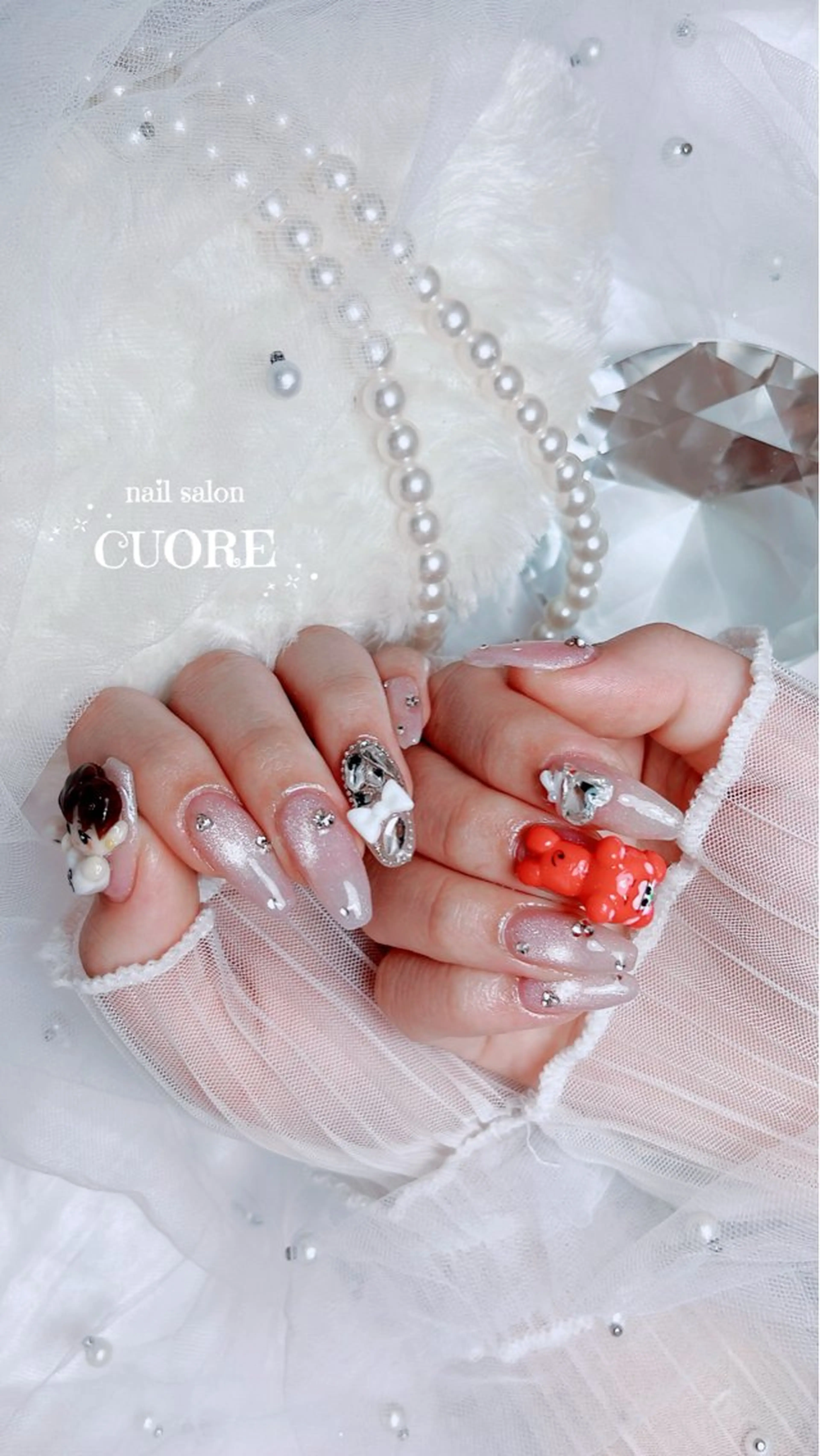 ネイル マグネットネイル ワンホンネイル ハンドネイル CUORE____nail所属・nail salon CUOREのネイルデザイン