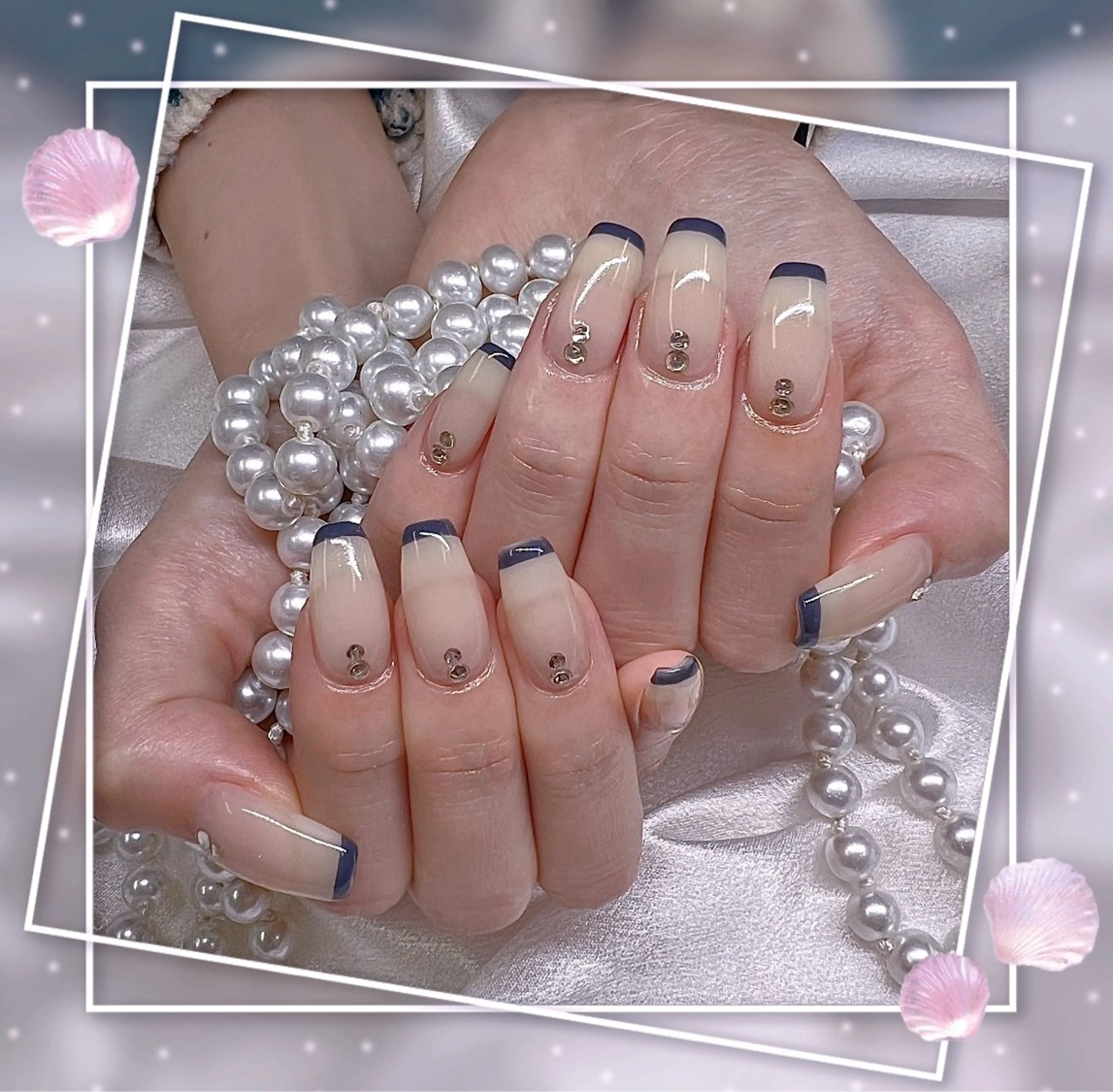 ネイル グラデーション キラキラネイル 韓国ネイル マグネットネイル ピンク ハンドネイル Chill Nailsalonのネイルデザイン
