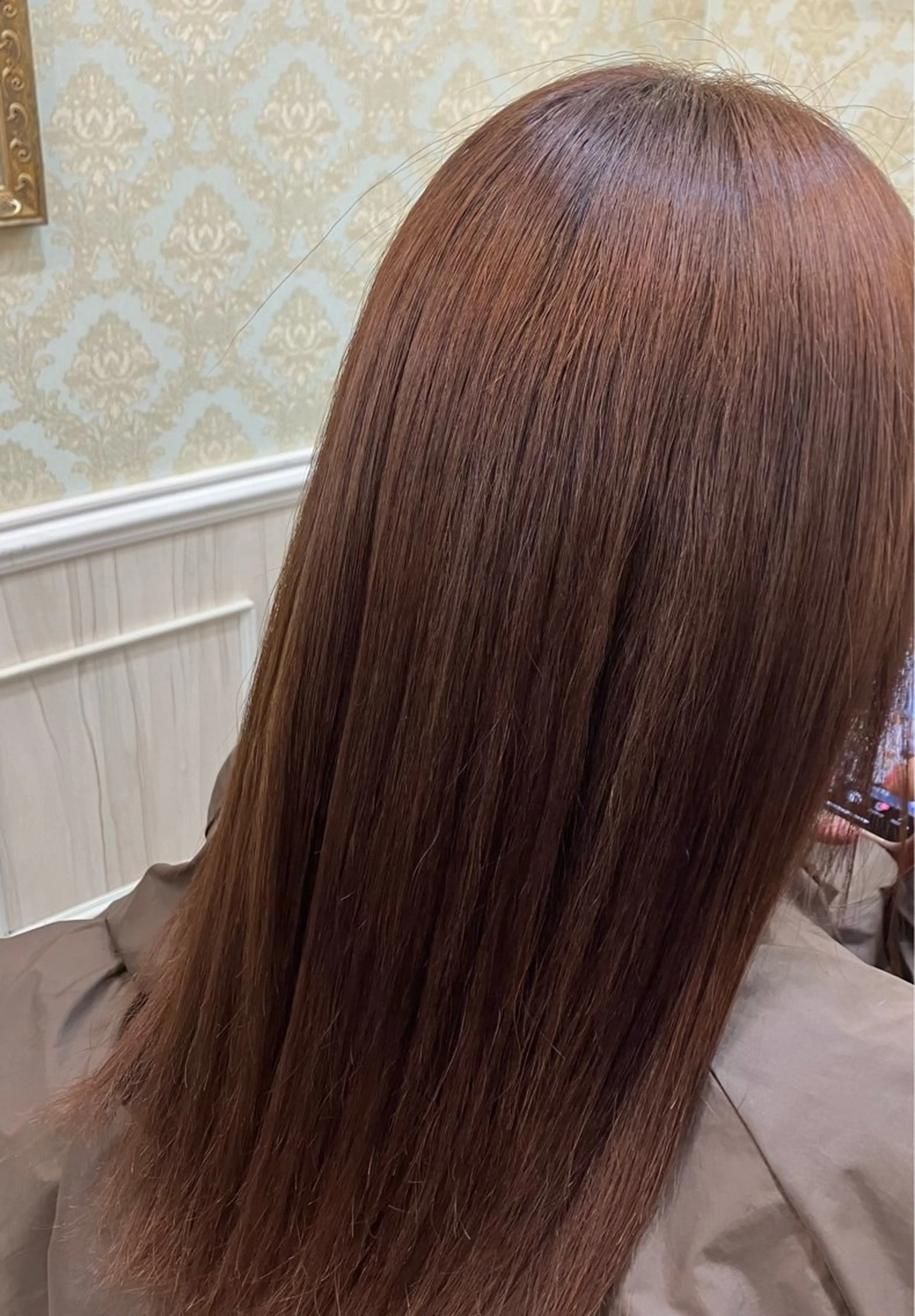 ロング くせ毛 縮毛矯正 トリートメント Tink 橋本 青空のヘアスタイル