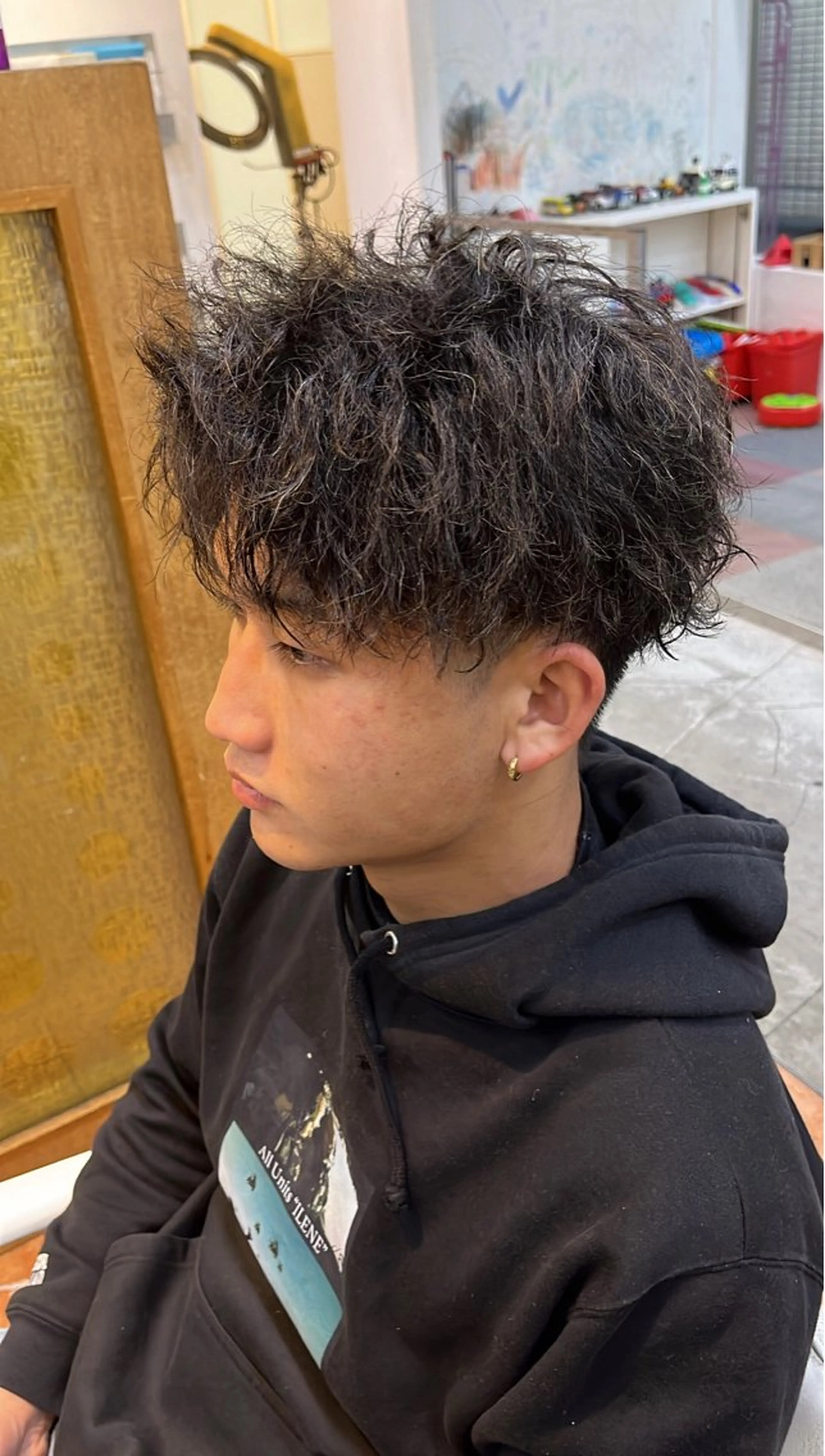 パーマ メンズ マッシュ メンズパーマ ツイストスパイラルパーマ 刈り上げ スパイラルパーマ カット パーマ トリートメント STAGE所属・ニュアンスパーマ/ 本厚木/NAOAKIのヘアスタイル