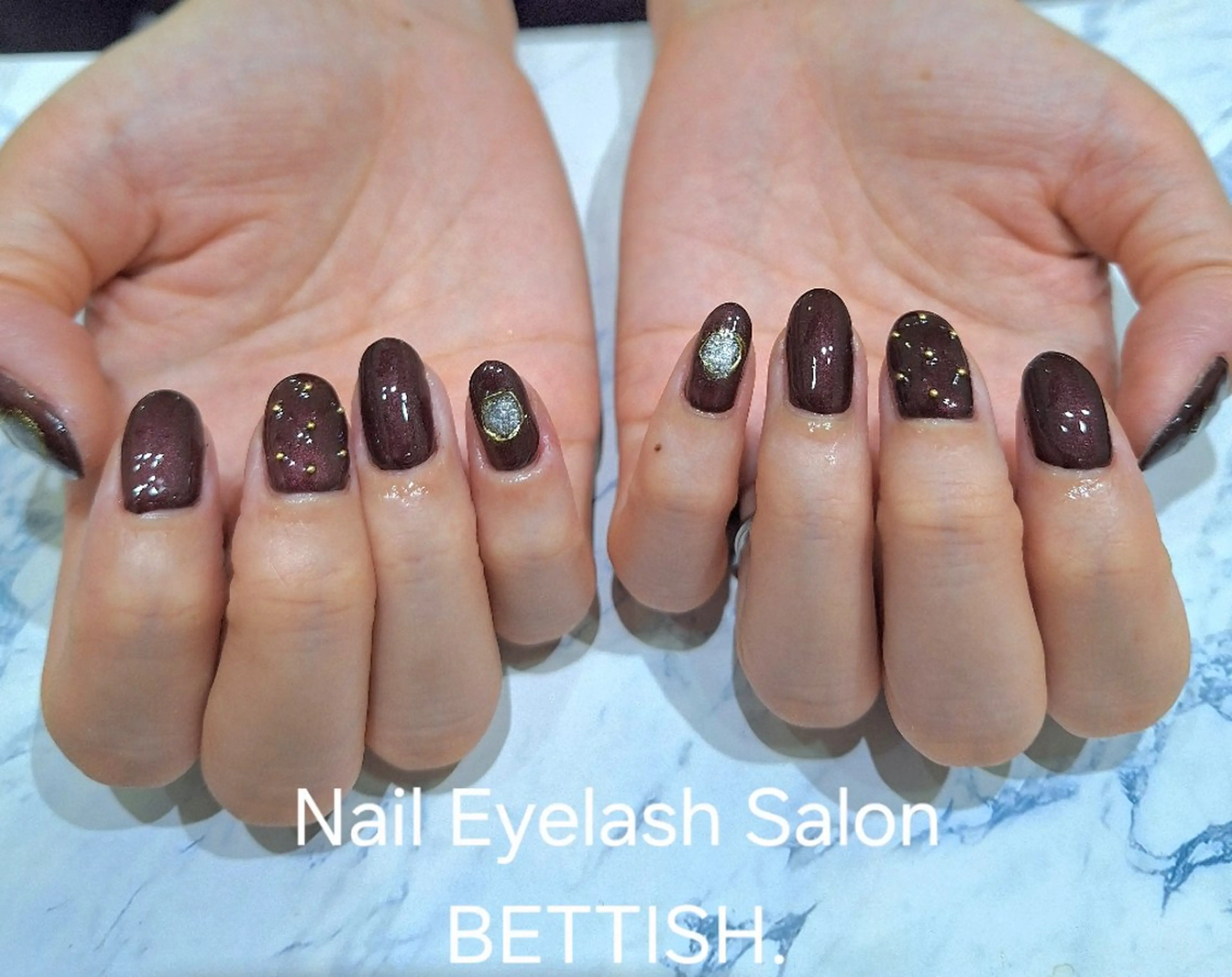 ネイル ボルドー ハンドネイル BETTISH　 　AIRIのネイルデザイン