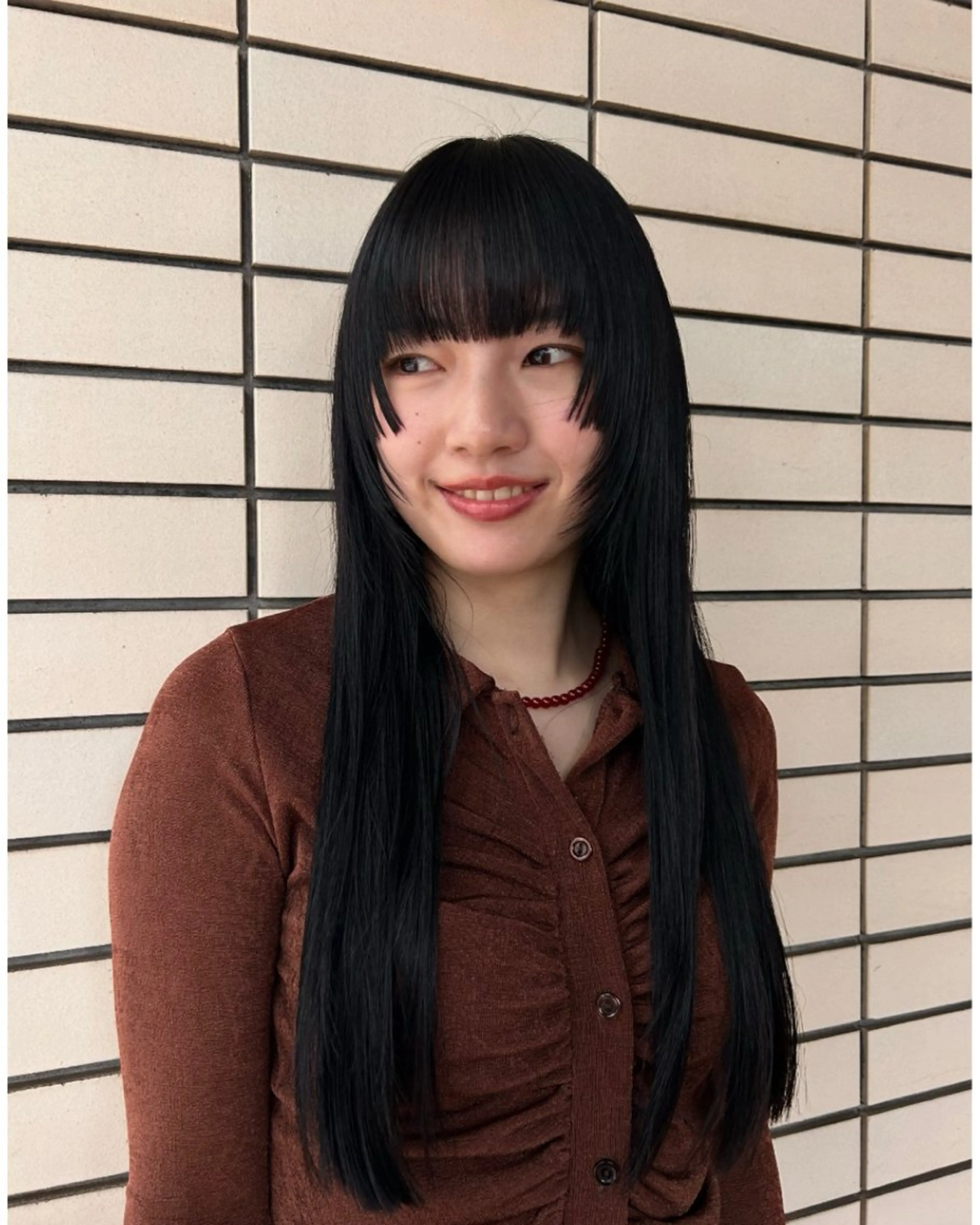 ロング カラー デザインカット/ パーマ/nanaのヘアスタイル