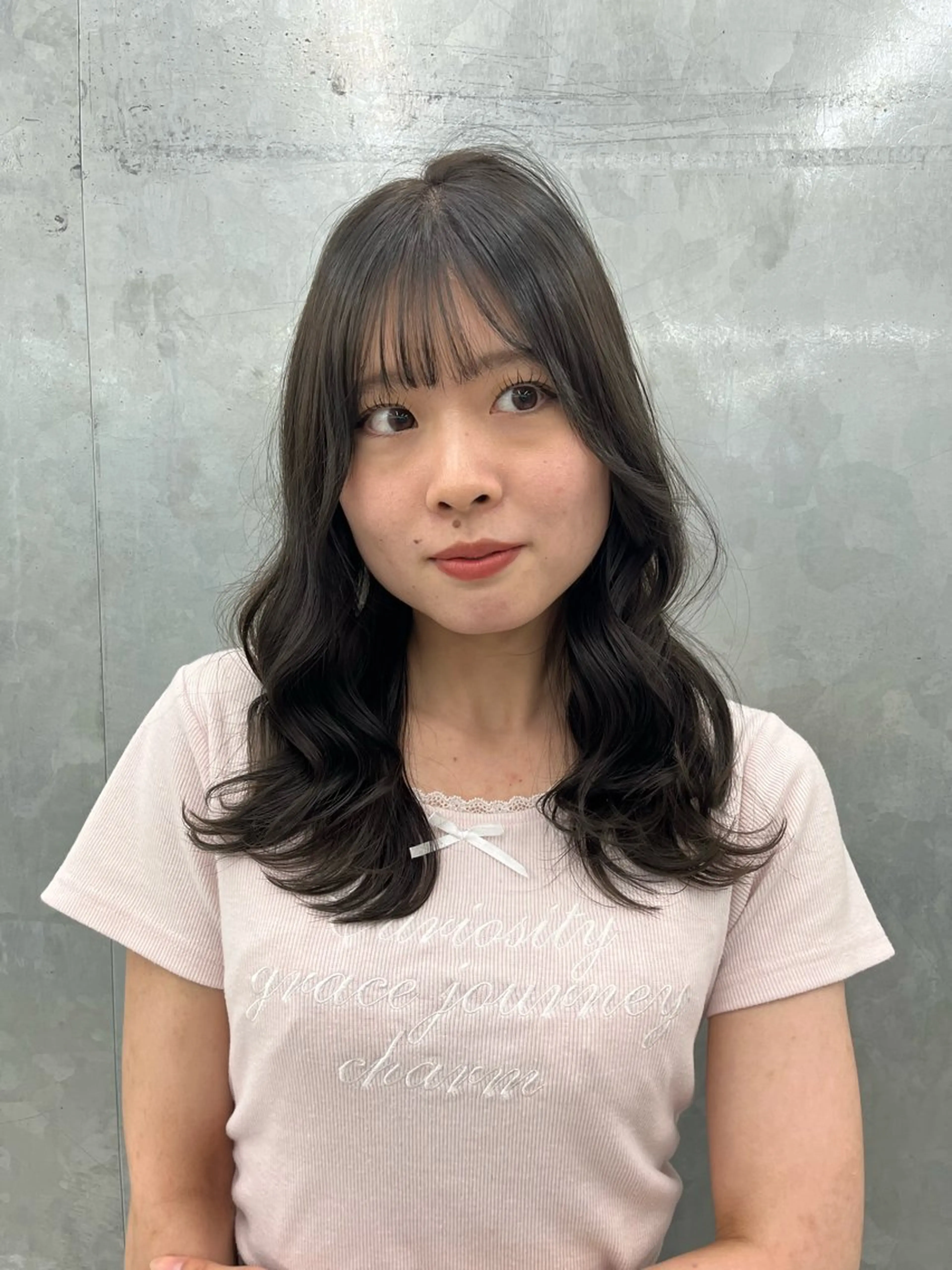 ロング アッシュ 神作 汐里　江古田 /透明感カラー🌿のヘアスタイル