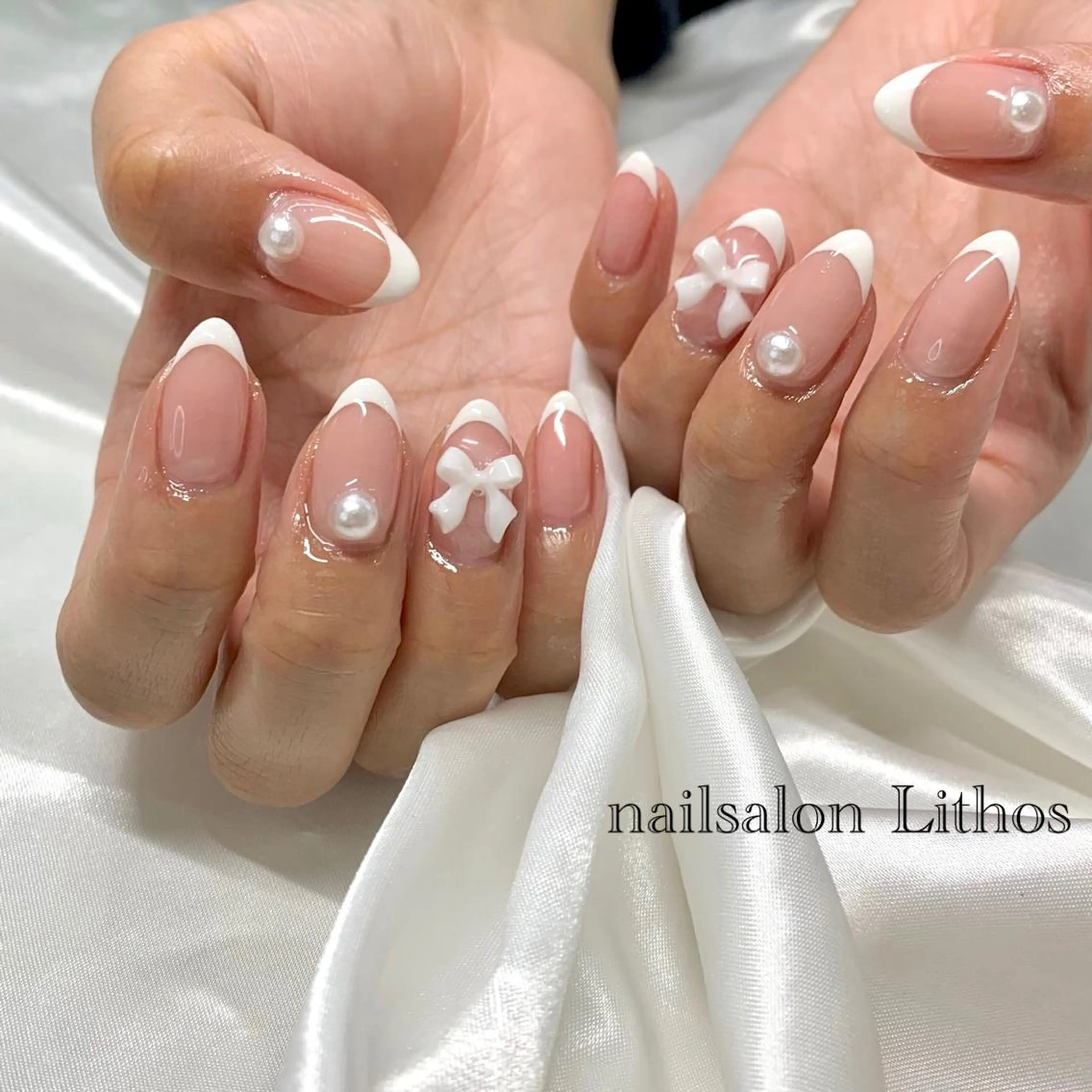 ネイル ワンホンネイル ハンドネイル nailsalon Lithos所属・nailsalon Recontreのネイルデザイン