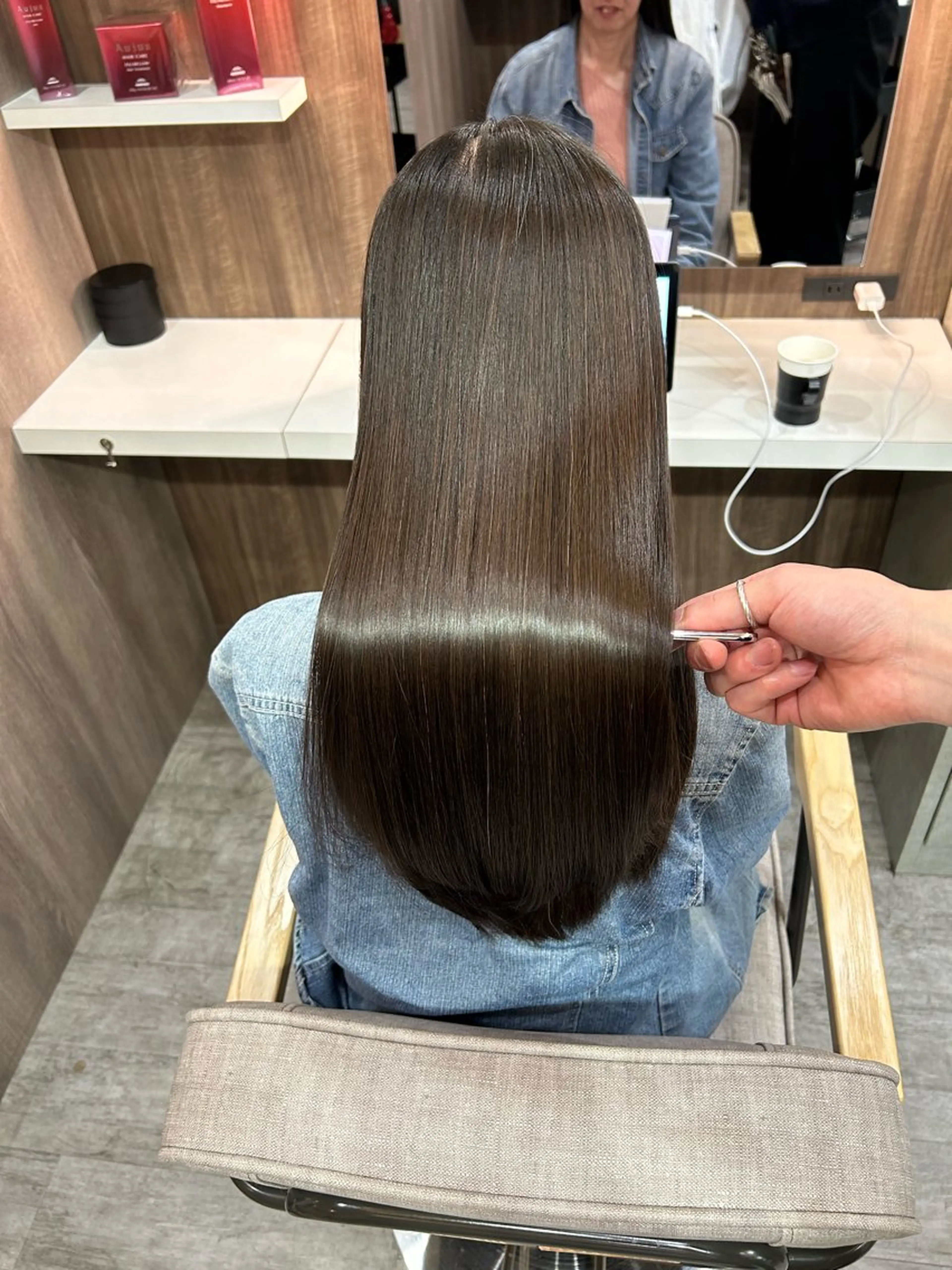 ロング カット 縮毛矯正 トリートメント ユアーズヘアーセカンド所属・広島No.1美髪矯正 髪質改善/河村総一郎のヘアスタイル