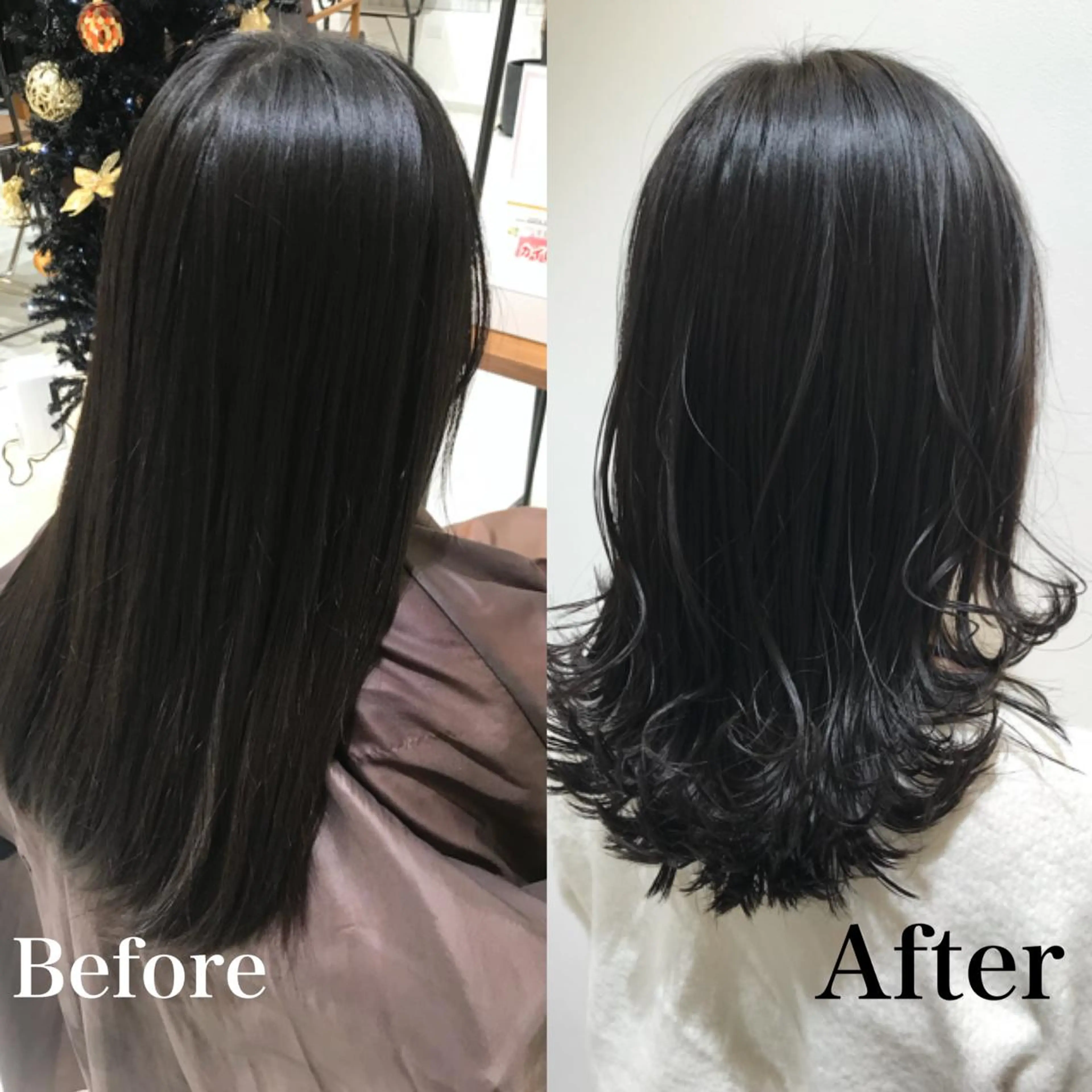 ミディアム 外ハネヘア カット トリートメント 由比藤理子 ブリーチカラー🌈のヘアスタイル