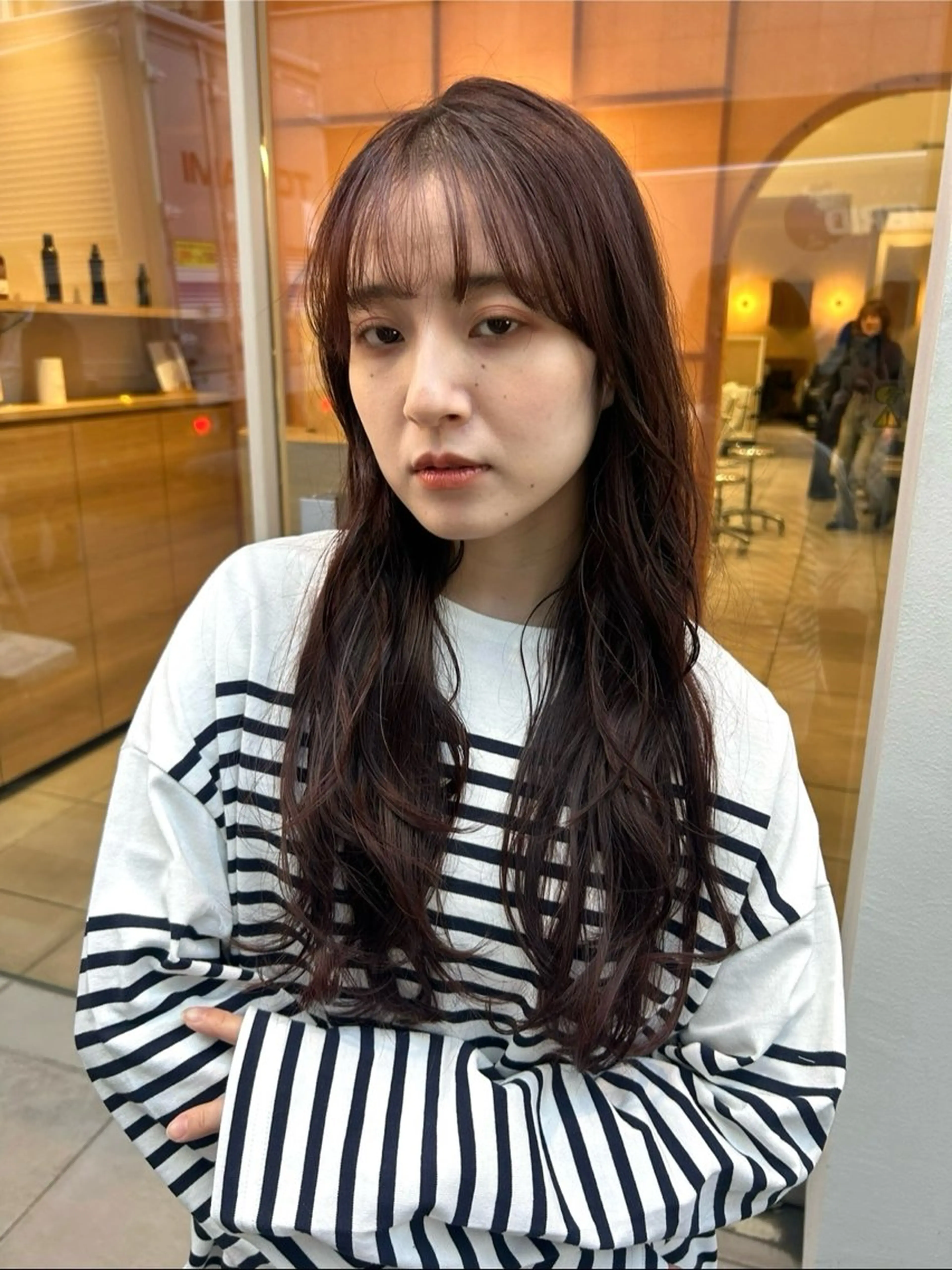 ロング パーマ カット パーマ トリートメント hanabi / パーマのヘアスタイル