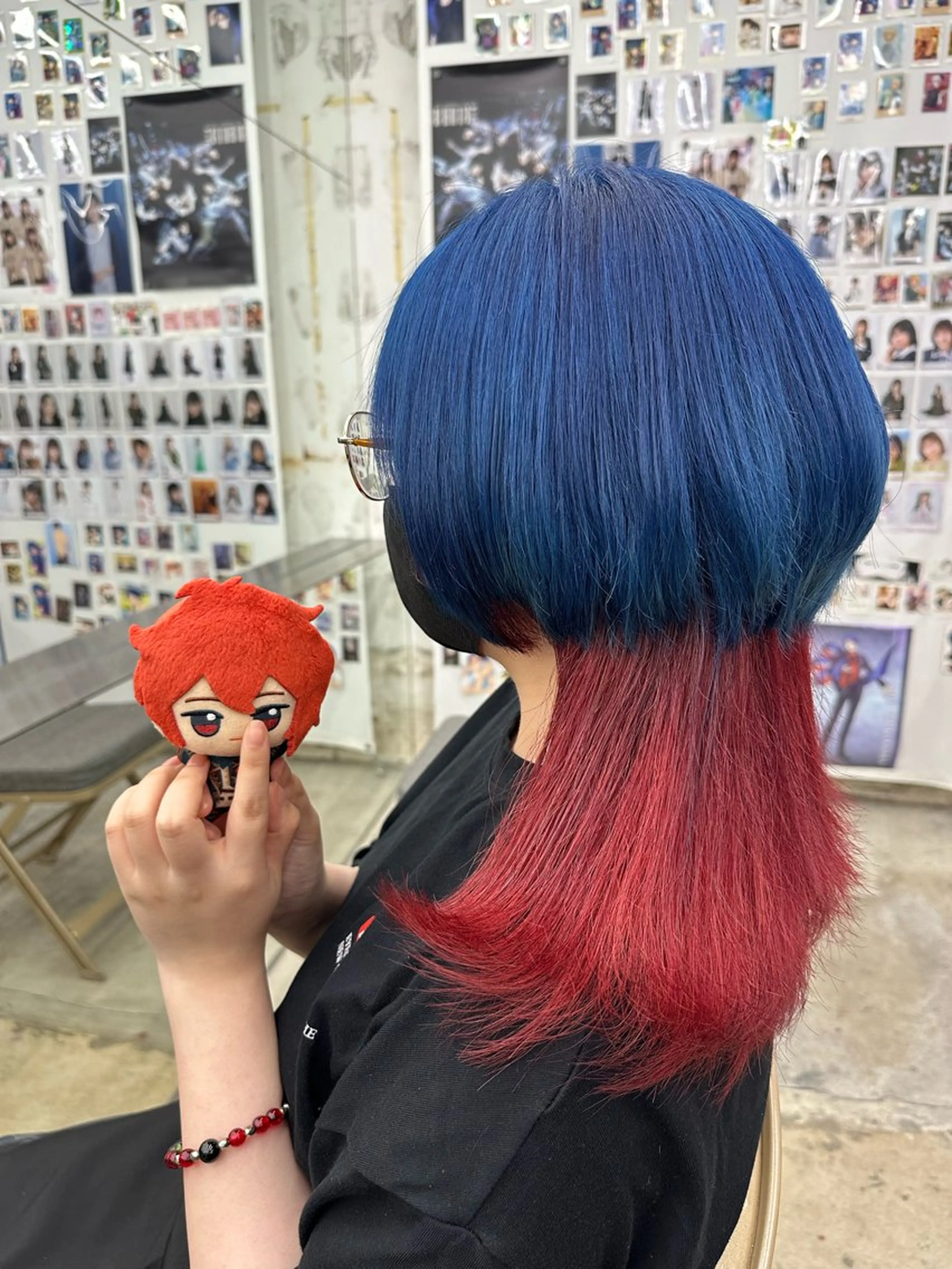 ミディアム カラー あらげ 🌈推しカラー🌈ᵕのヘアスタイル