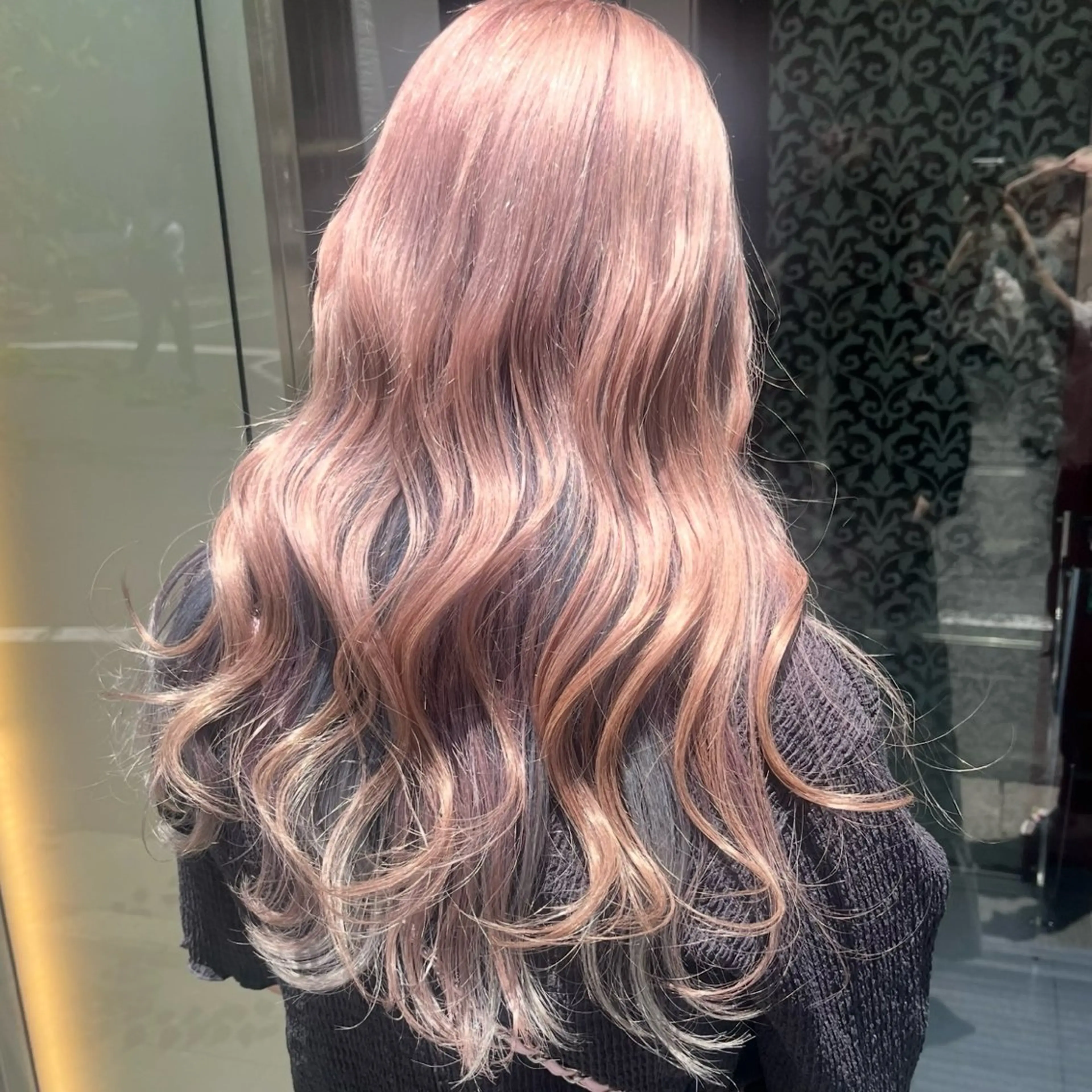 ロング カラー ブリーチ ブルーカラー デザインカラー ラベンダーカラー ピンクカラー ヘアカラー 🫧ハイトーン/ ペールカラー🕊♡雛のヘアスタイル