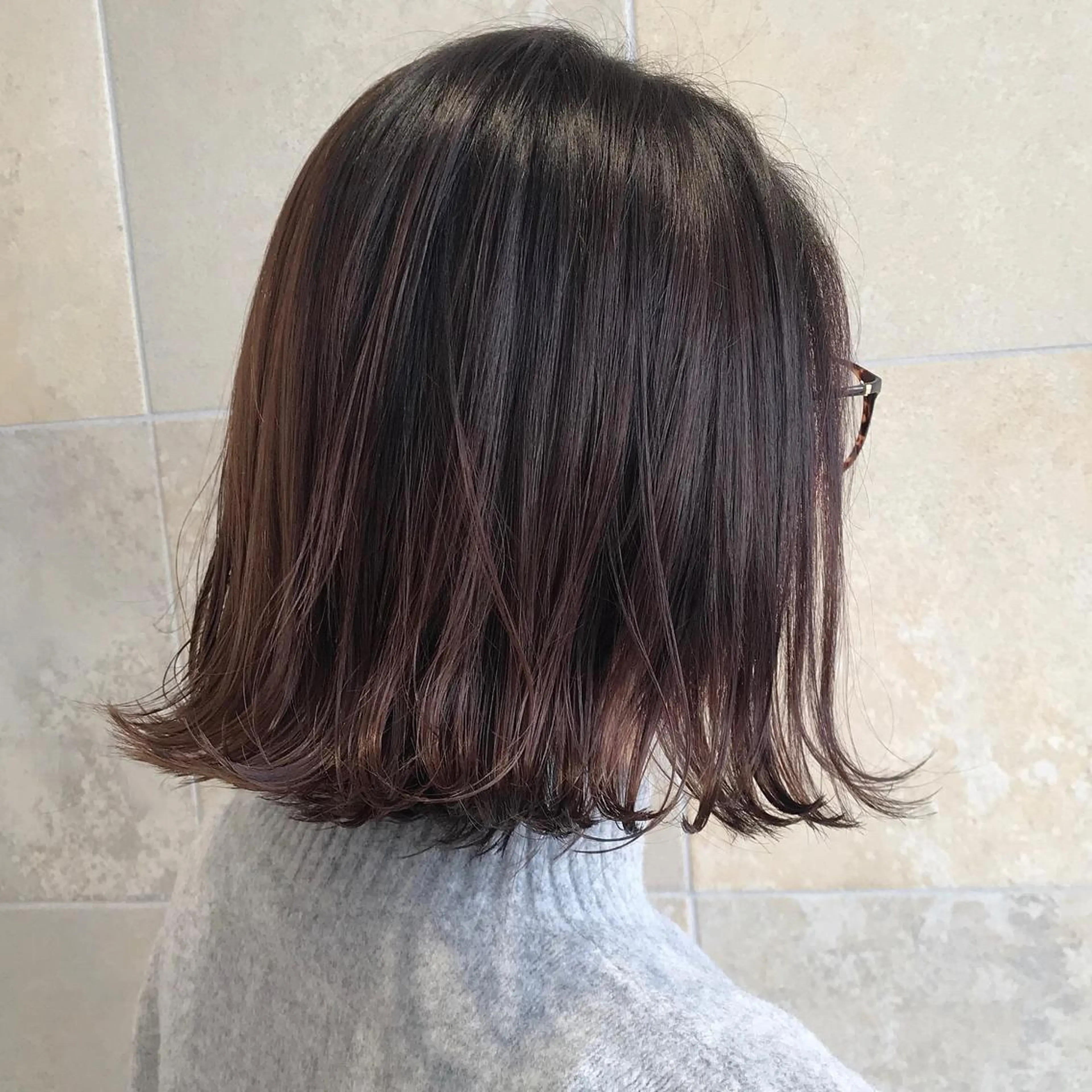 ミディアム カラー カット ヘアカラー トリートメント 田中 あかねのヘアスタイル