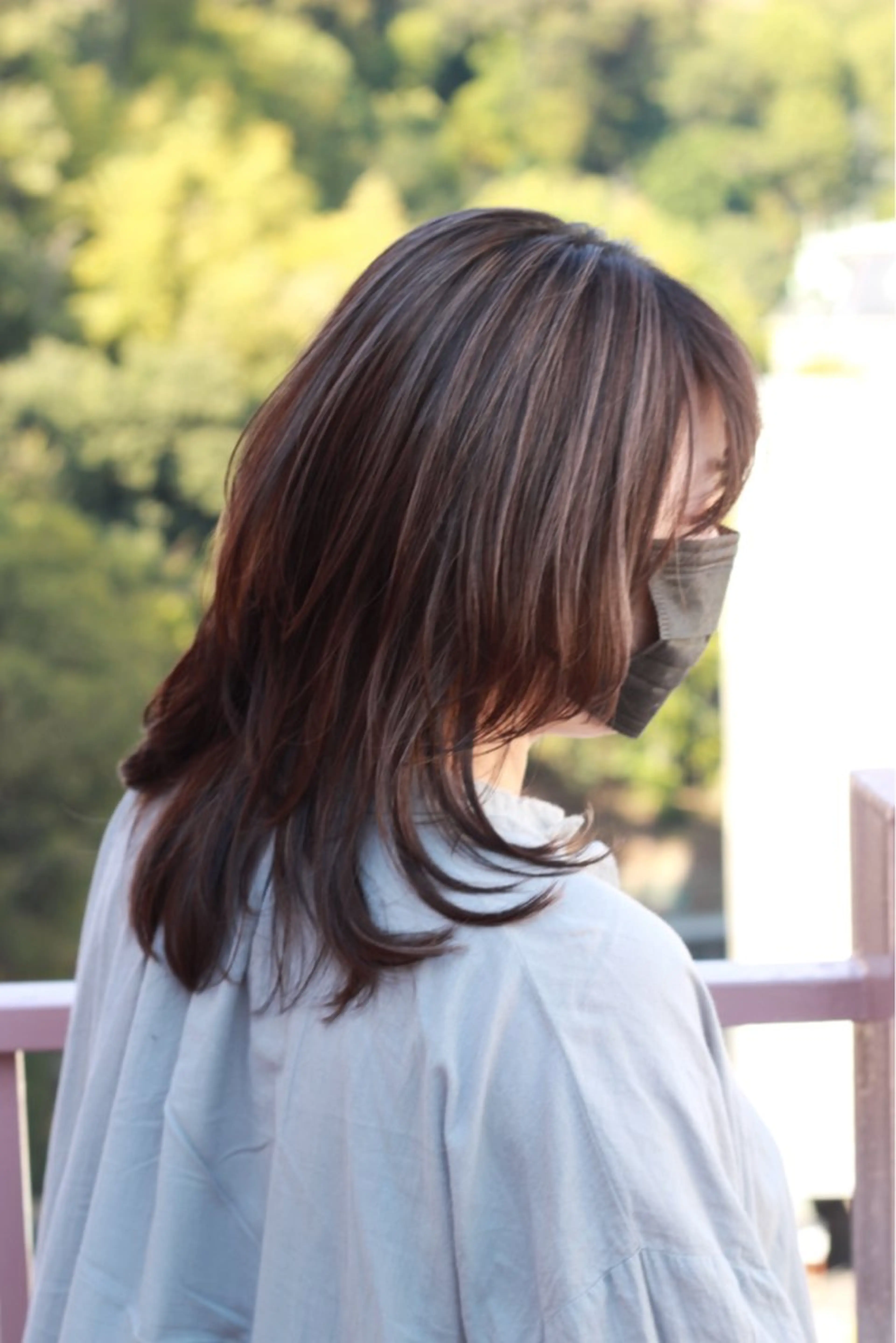 セミロング カラー ハイライトカラー ハイライト ヘアカラー Viage （ビアージュ）のヘアスタイル