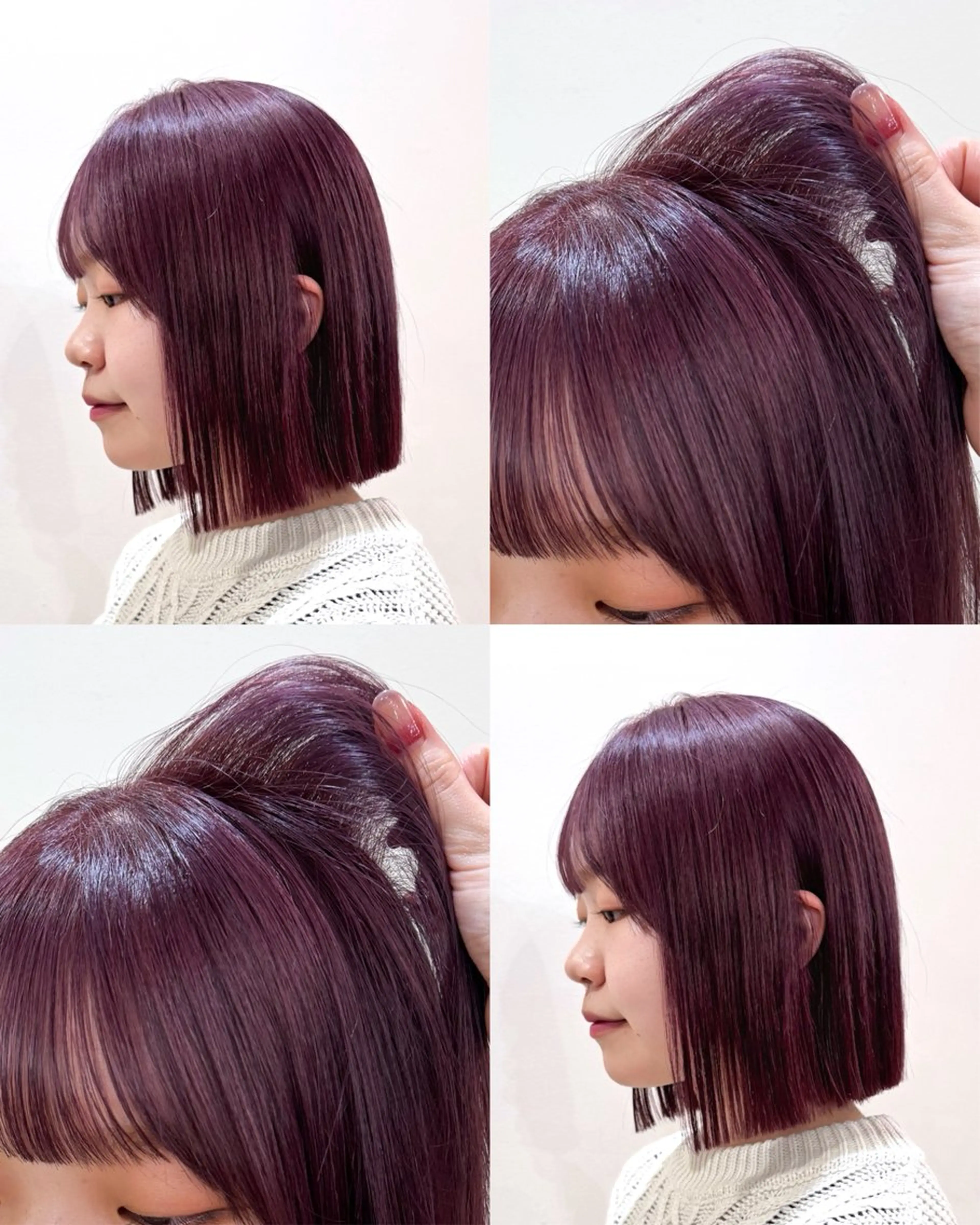 ショート カラー ヘアカラー トリートメント ヘッドスパ yuuka/ボブ/ダ ブルカラー/髪質改善のヘアスタイル