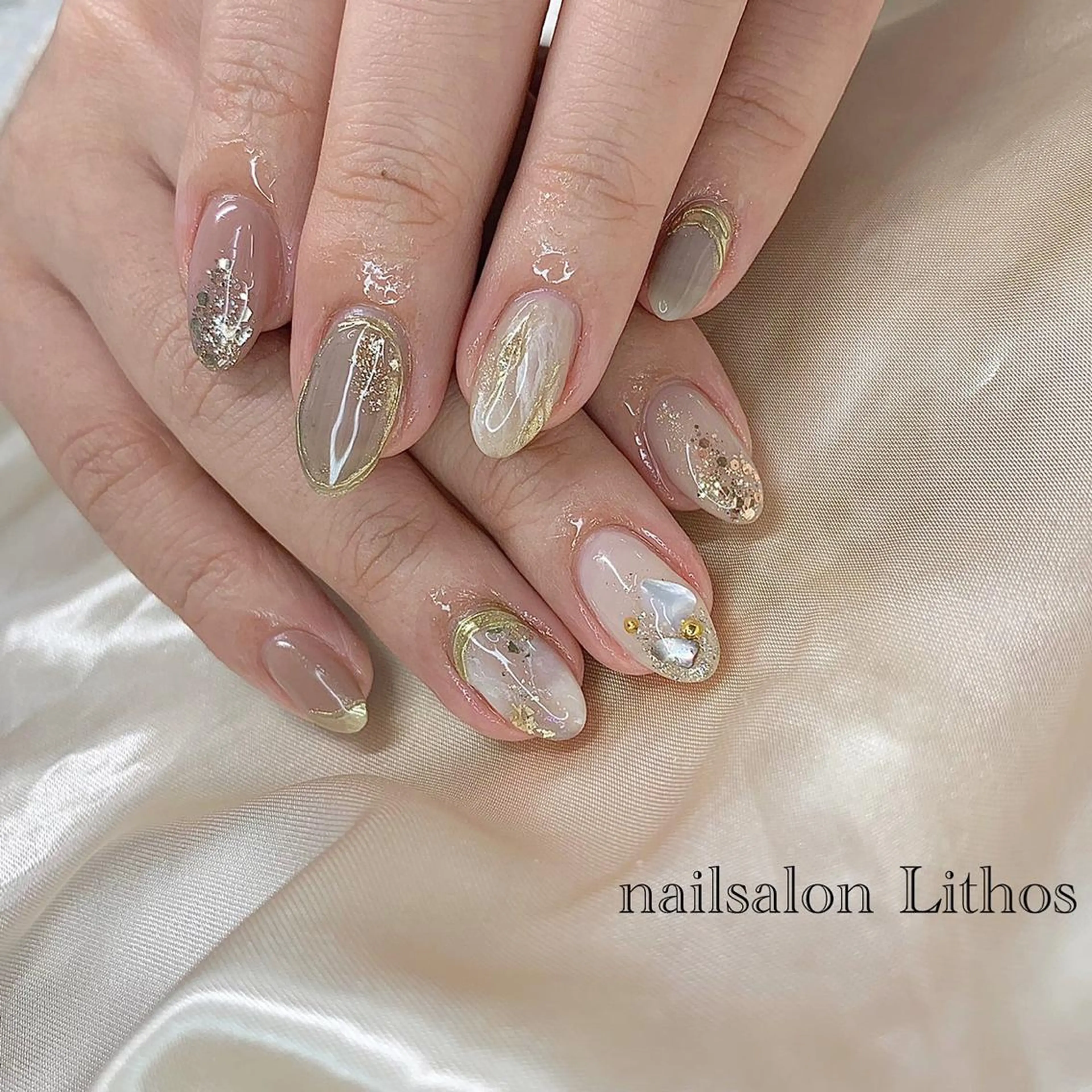 ネイル ハンドネイル nailsalon Lithos所属・nailsalon Recontreのネイルデザイン