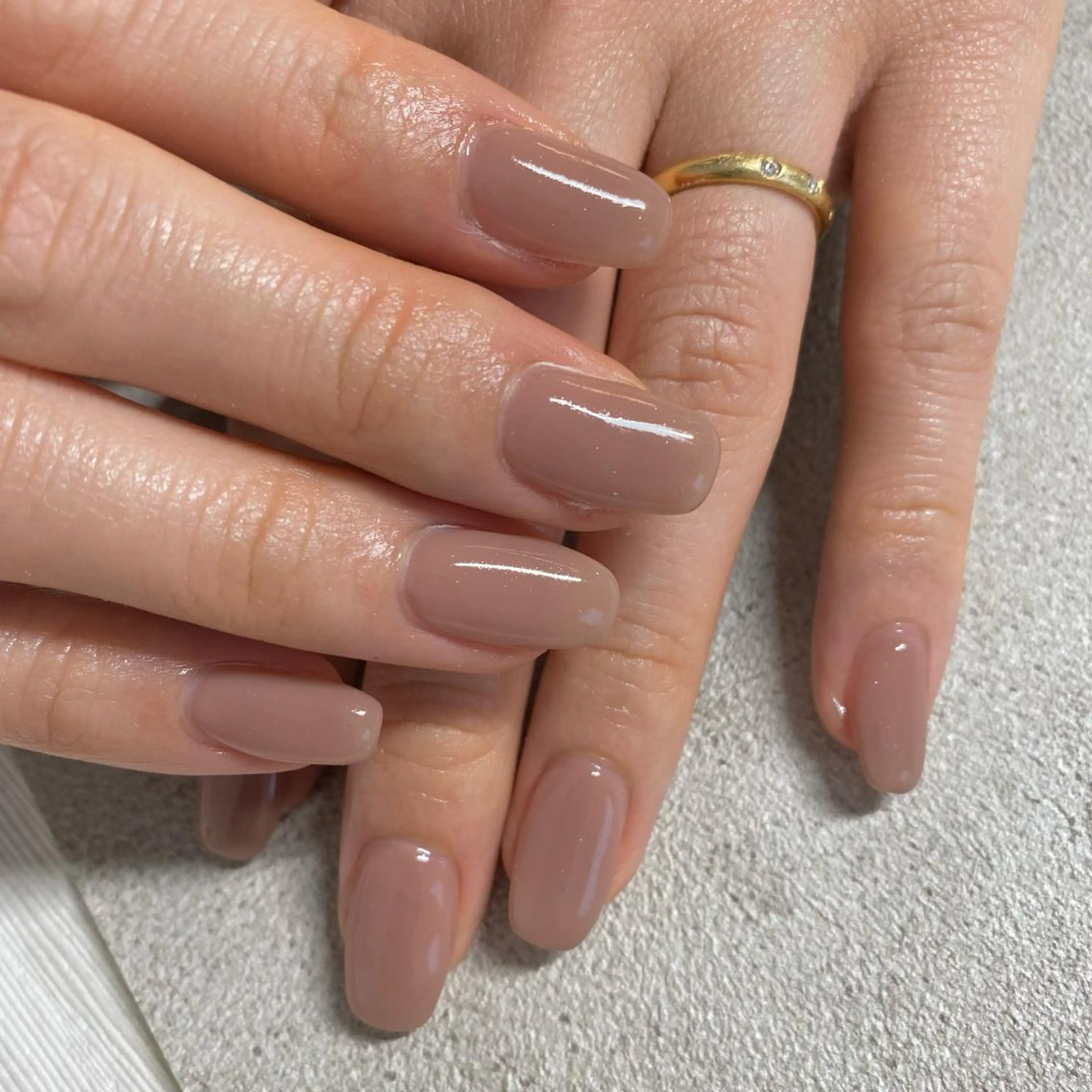 ワンカラーネイル💅オフ込みの写真