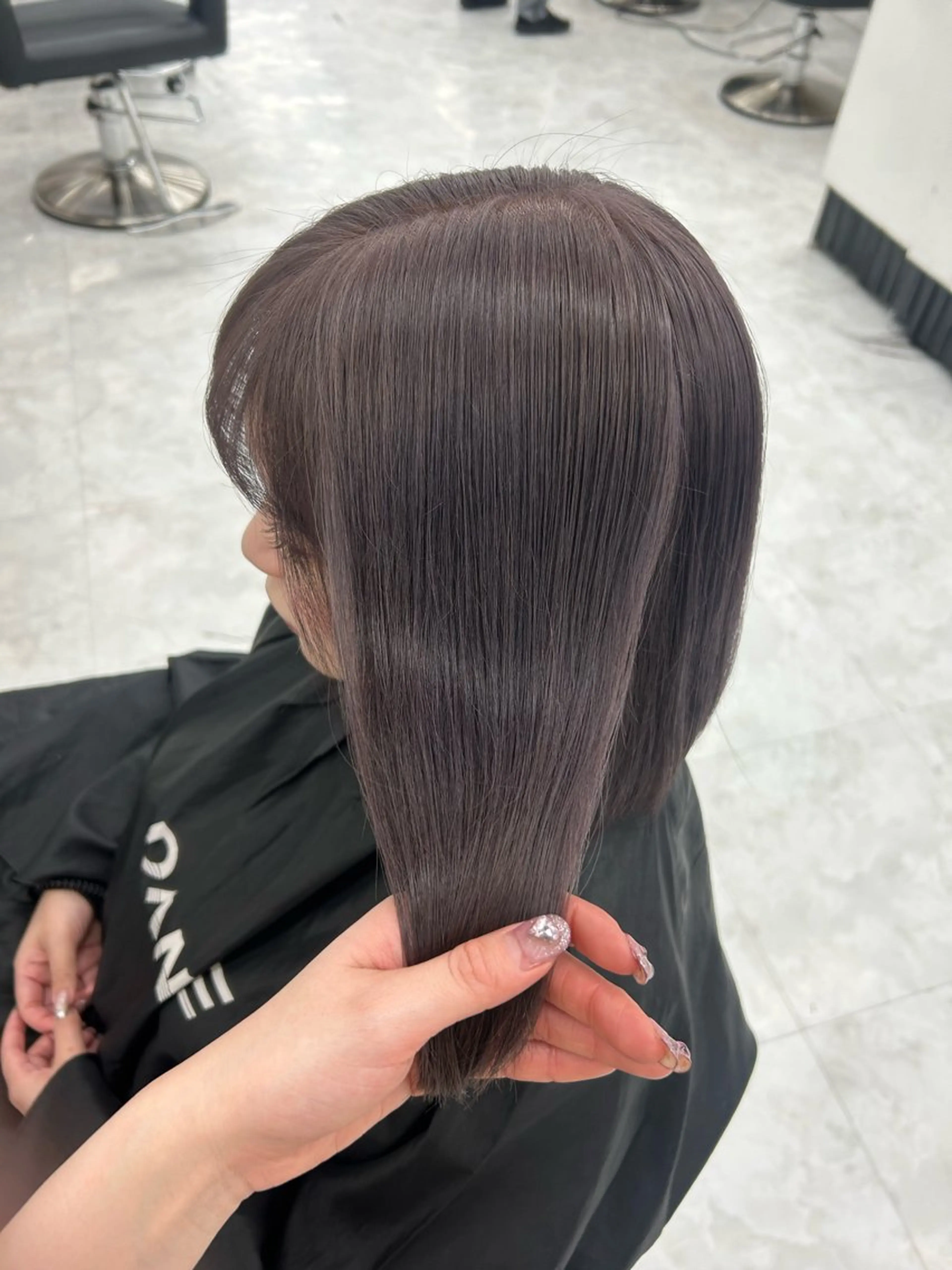 ミディアム 淡色ラベンダー♡ ニーナ🎀🦙のヘアスタイル