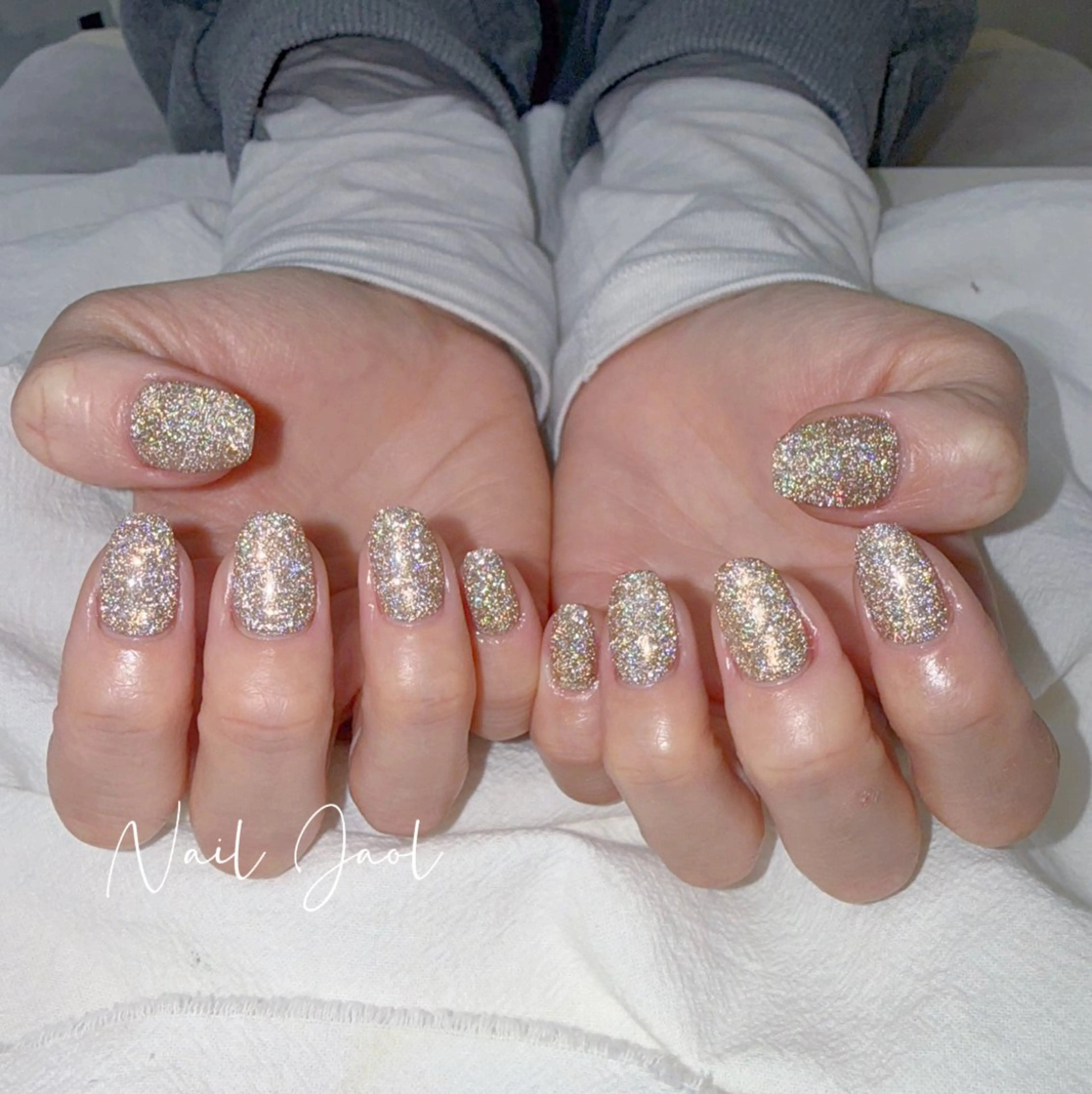 ショート 韓国風ヘア ハンドネイル nail jaol池袋店所属・ネイルJaol 池袋のネイルデザイン