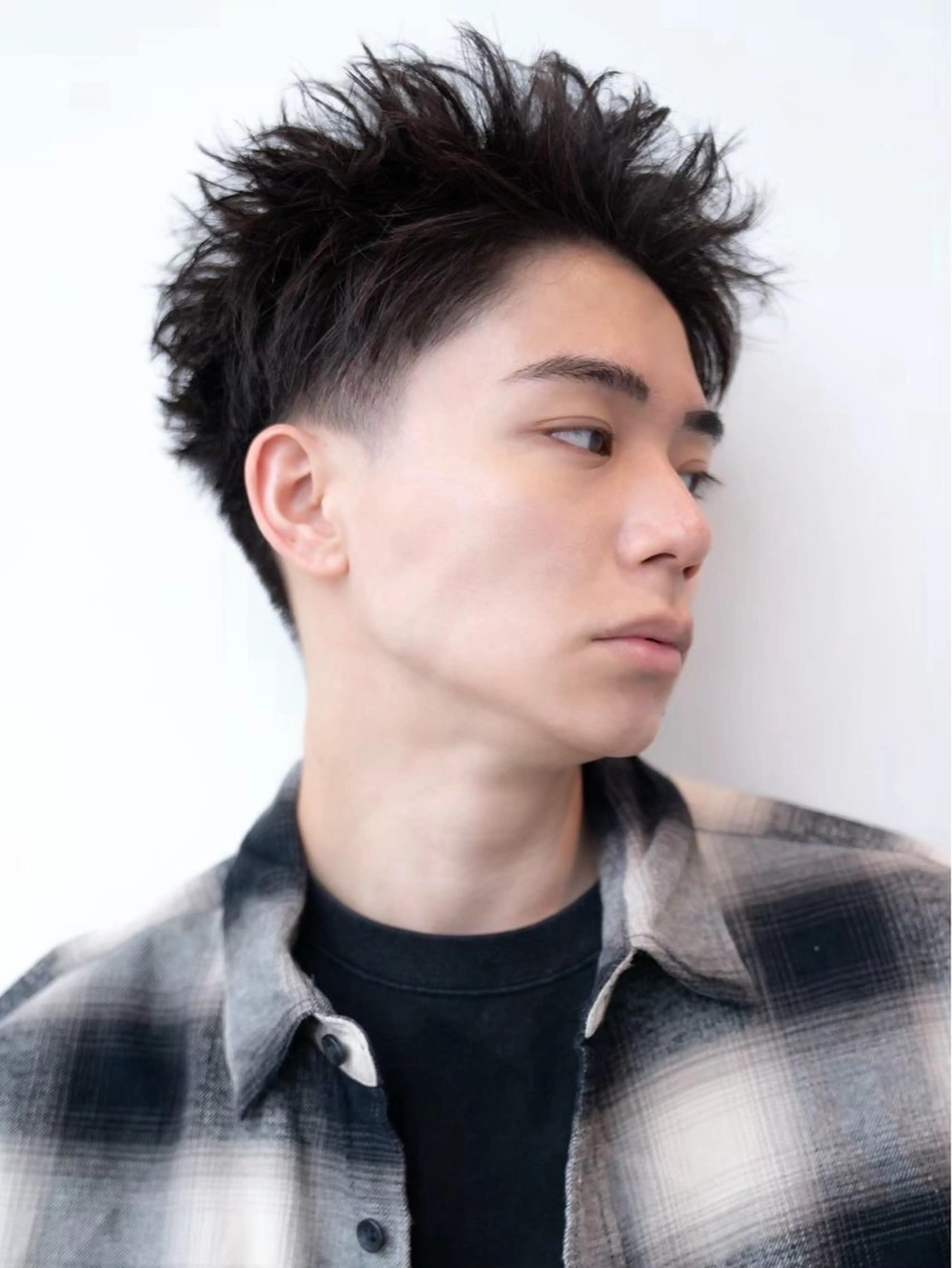 ショート カラー パーマ メンズ カット 立川/ブリーチ/ 髪質改善/西川翔真のヘアスタイル