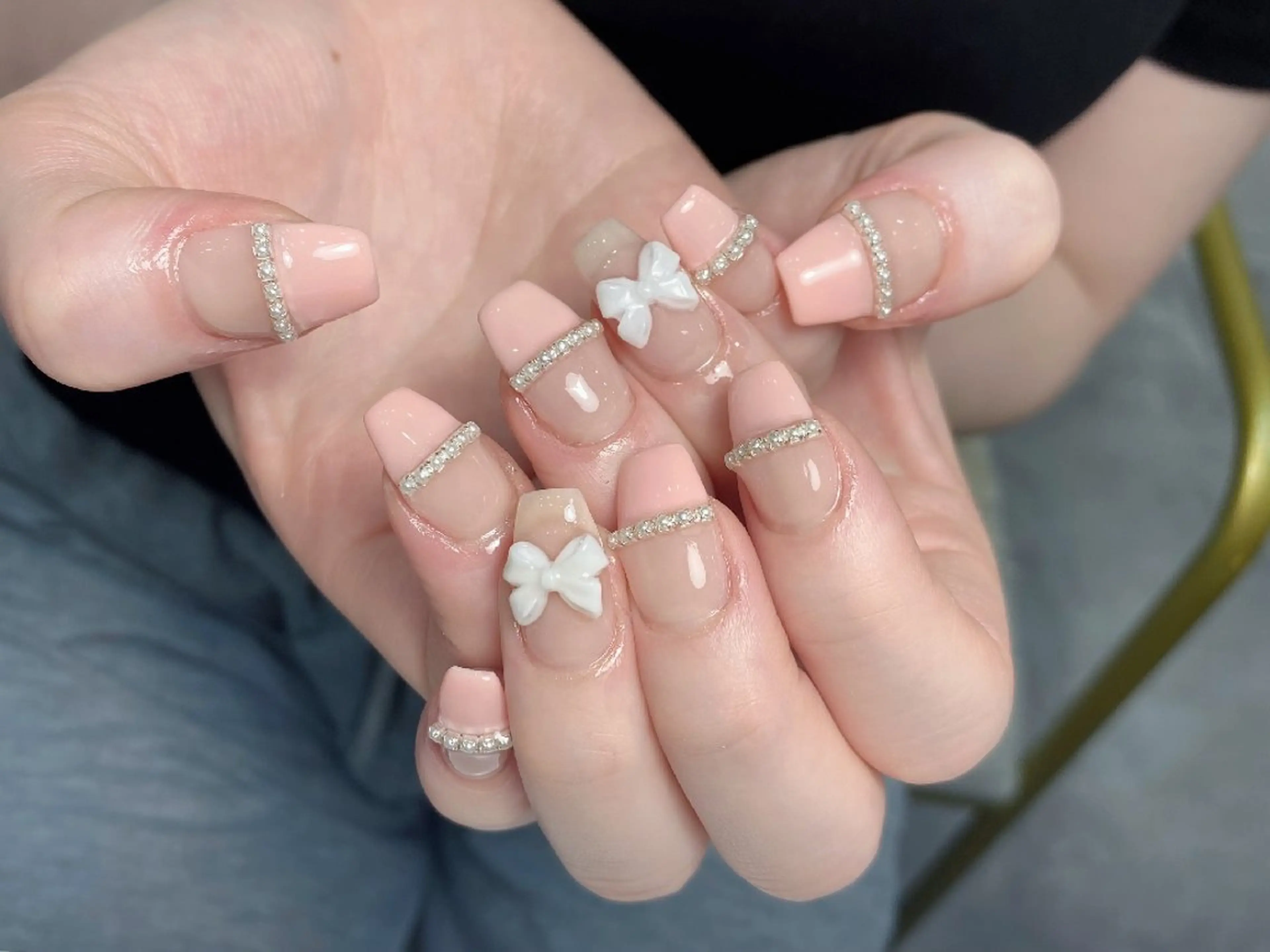 ネイル アートネイル フラワーネイル フットネイル ジェルネイル ガーリー ハンドネイル UM Nail Salonのネイルデザイン