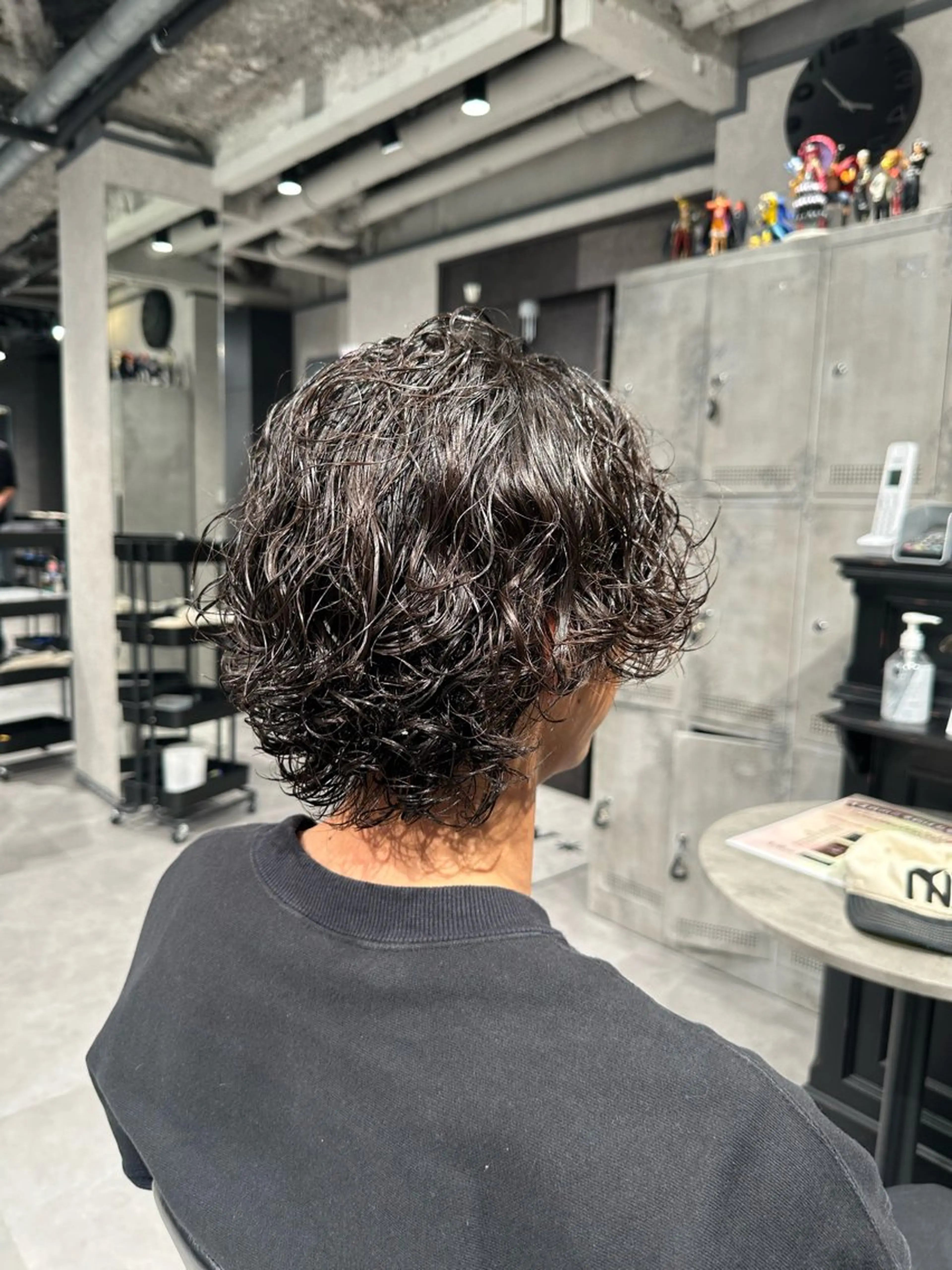 ミディアム パーマ ヘアアレンジ メンズ NEXT NEO所属・メンズヘア静岡 ✂︎Ryuheiのヘアスタイル
