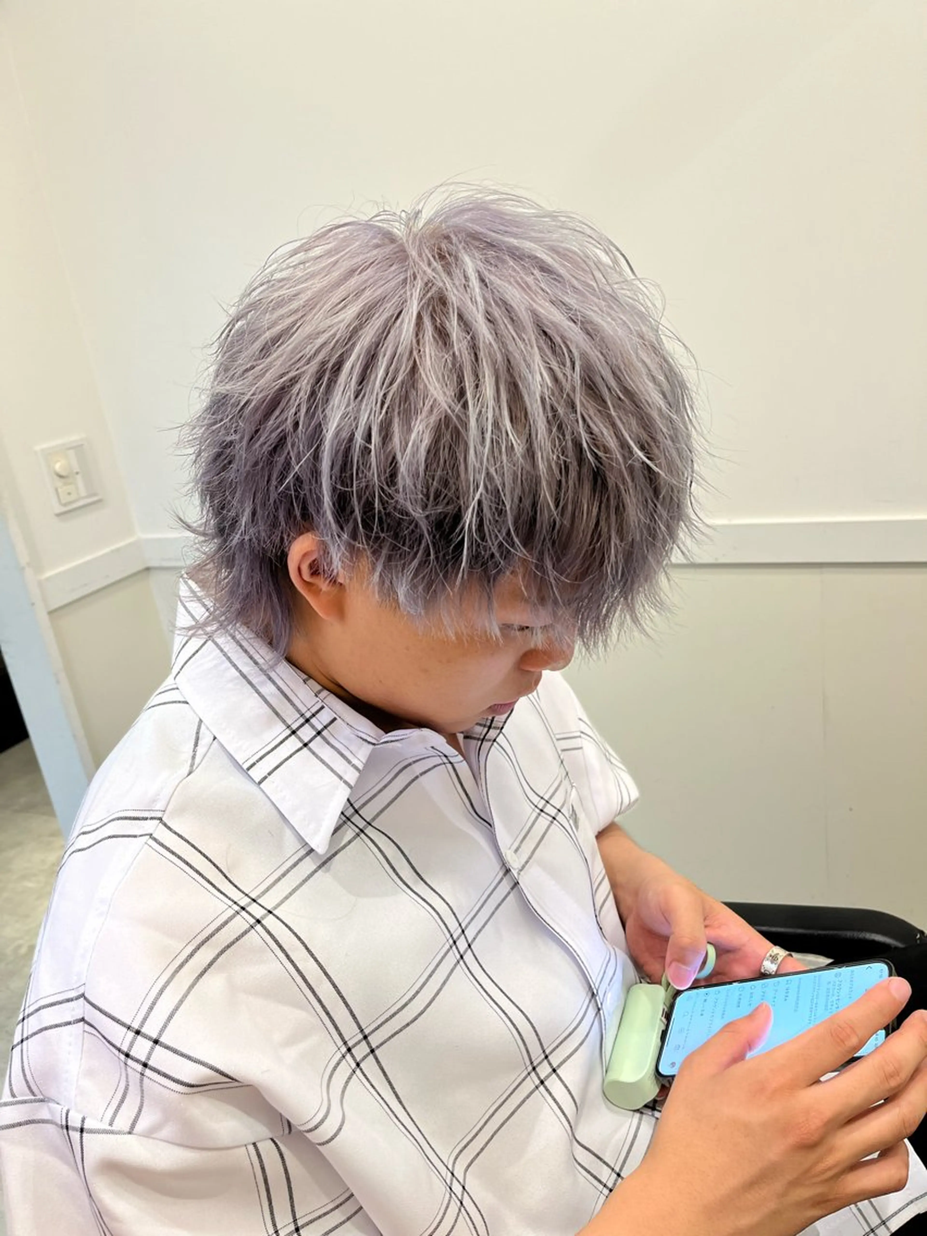 カラー メンズ メンズブリーチ ブリーチ 透明感カラー ダブルカラー 髪質改善 カット ヘアカラー トリートメント ヘッドスパ Go   Today シェアサロン　横浜店所属・【ただの天才 🎨】のヘアスタイル