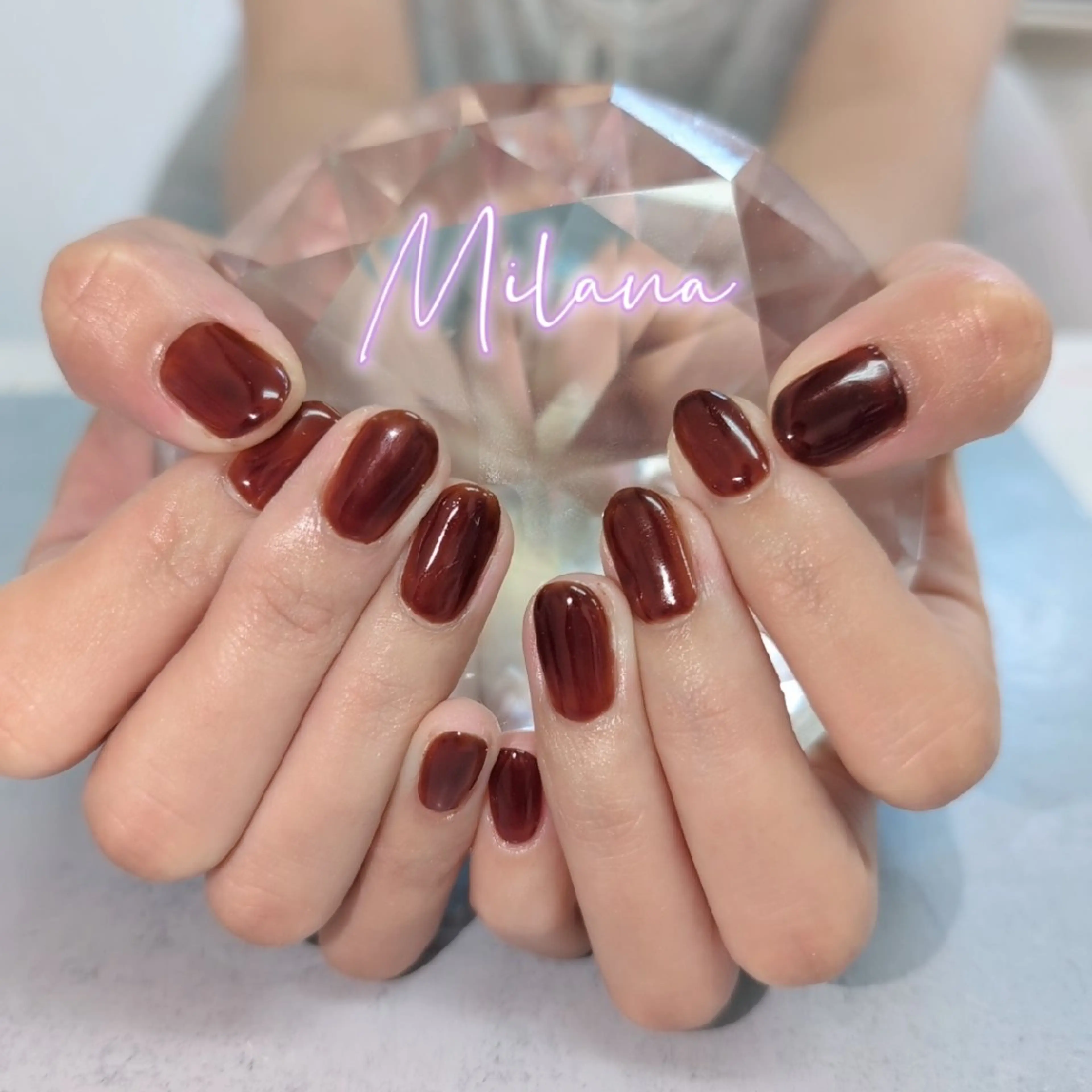 ネイル ワンカラーネイル ハンドネイル Milana 川瀬のネイルデザイン